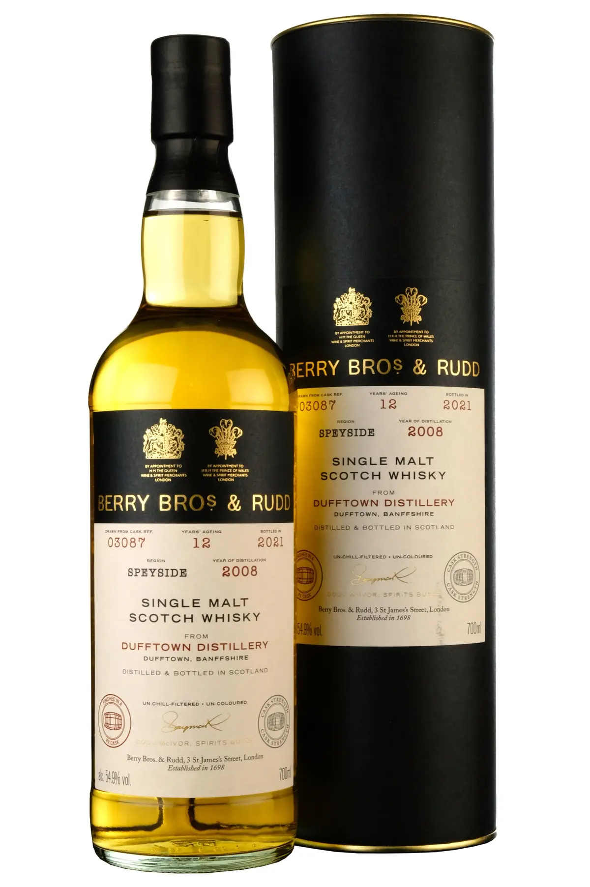 Dufftown 2008-2021 | 12 Year Old Berry Bros Single Cask 03087 1