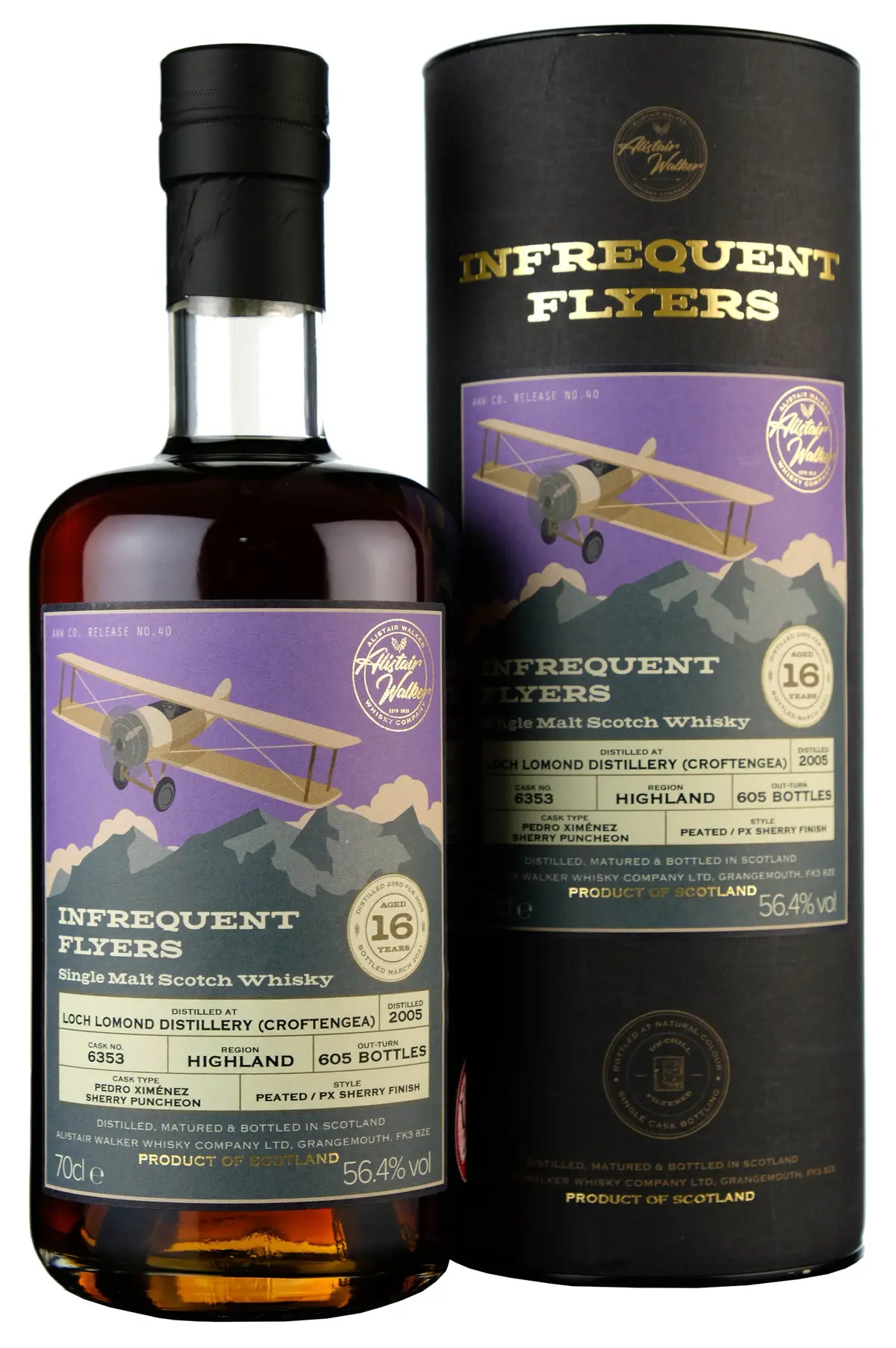 Croftengea (Loch Lomond) 2005-2021 | 16 Year Old Infrequent Flyers Single Cask 6353 1