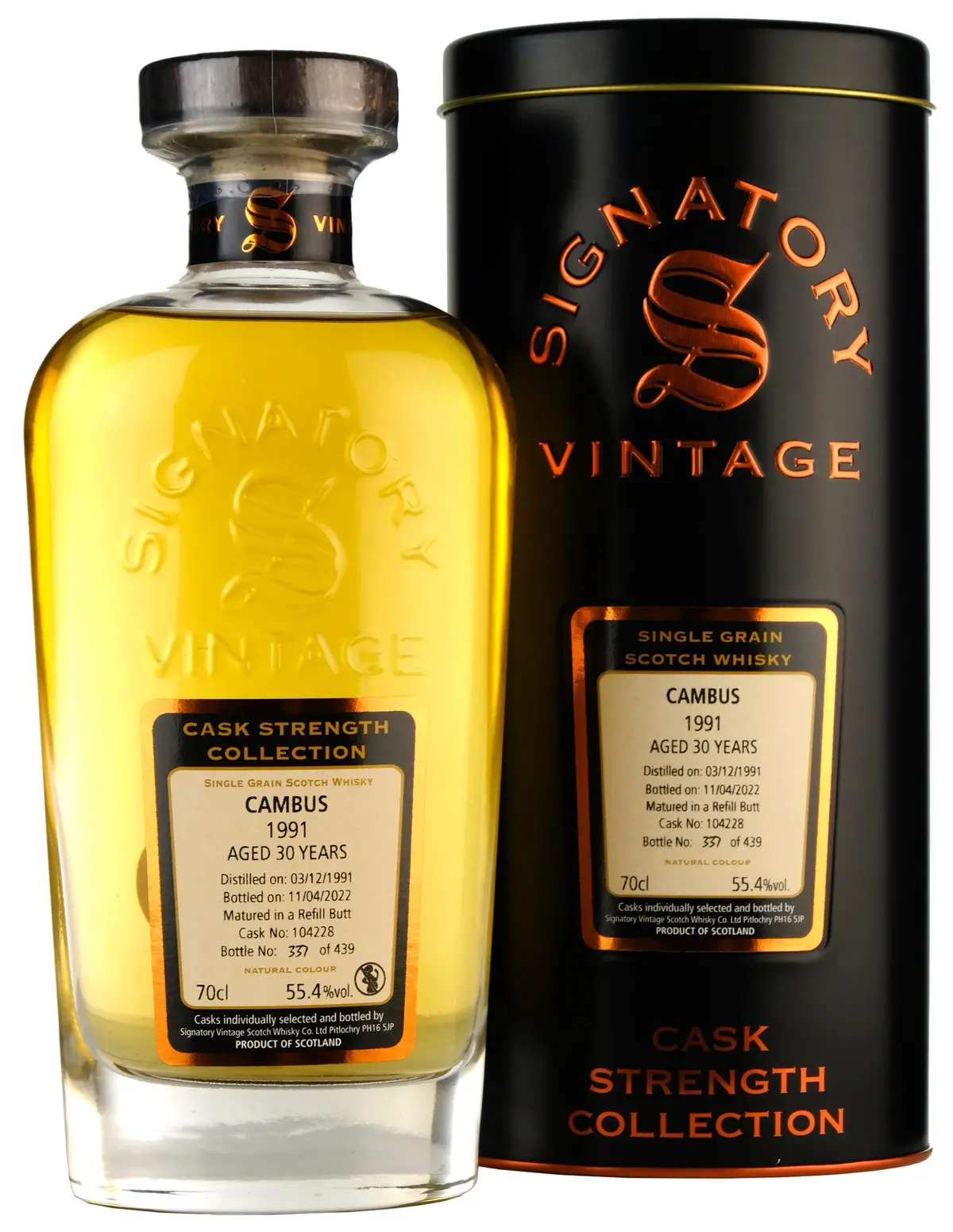 Cambus 1991-2022 | 30 Year Old Signatory Vintage Cask 104228 1