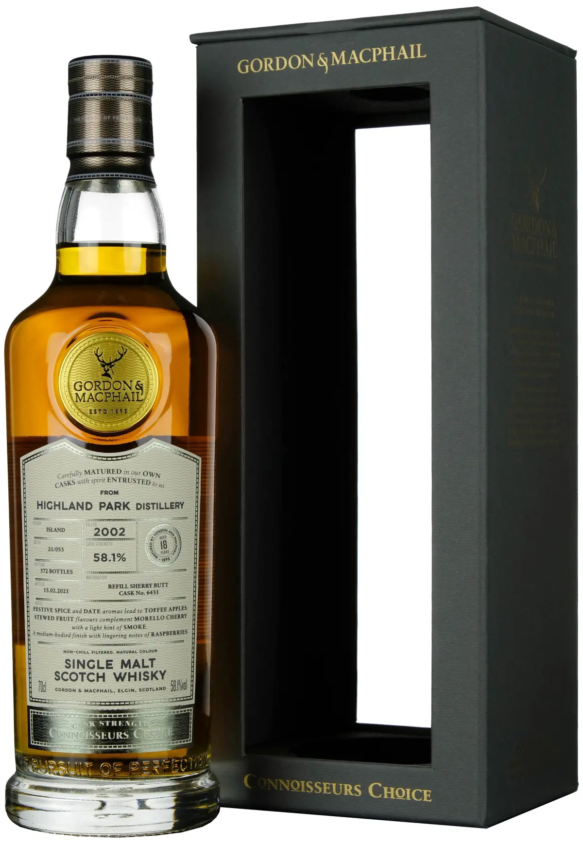 Highland Park 2002-2021 | 18 Year Old Gordon & Macphail Connoisseurs Choice Single Cask 6431 1
