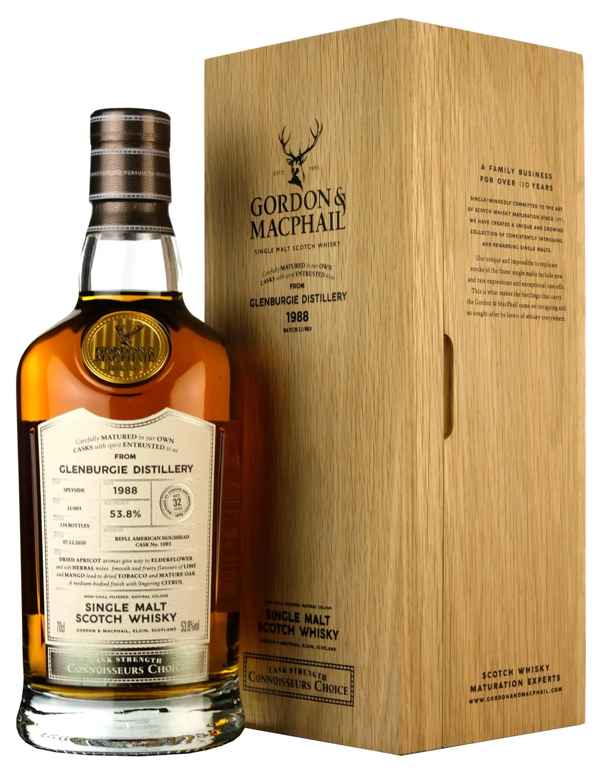 Glenburgie 1988-2020 | 32 Year Old Gordon & Macphail Connoisseurs Choice Single Cask 1083 1