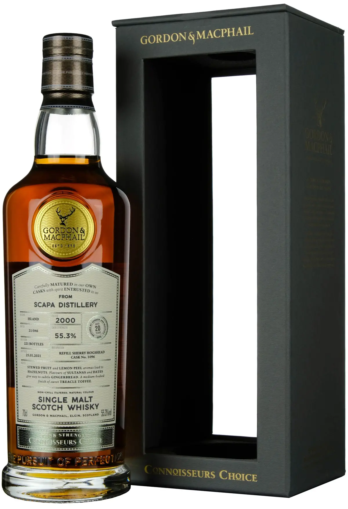 Scapa 2000-2021 | 20 Year Old Gordon & Macphail Connoisseurs Choice Single Cask 1096 1