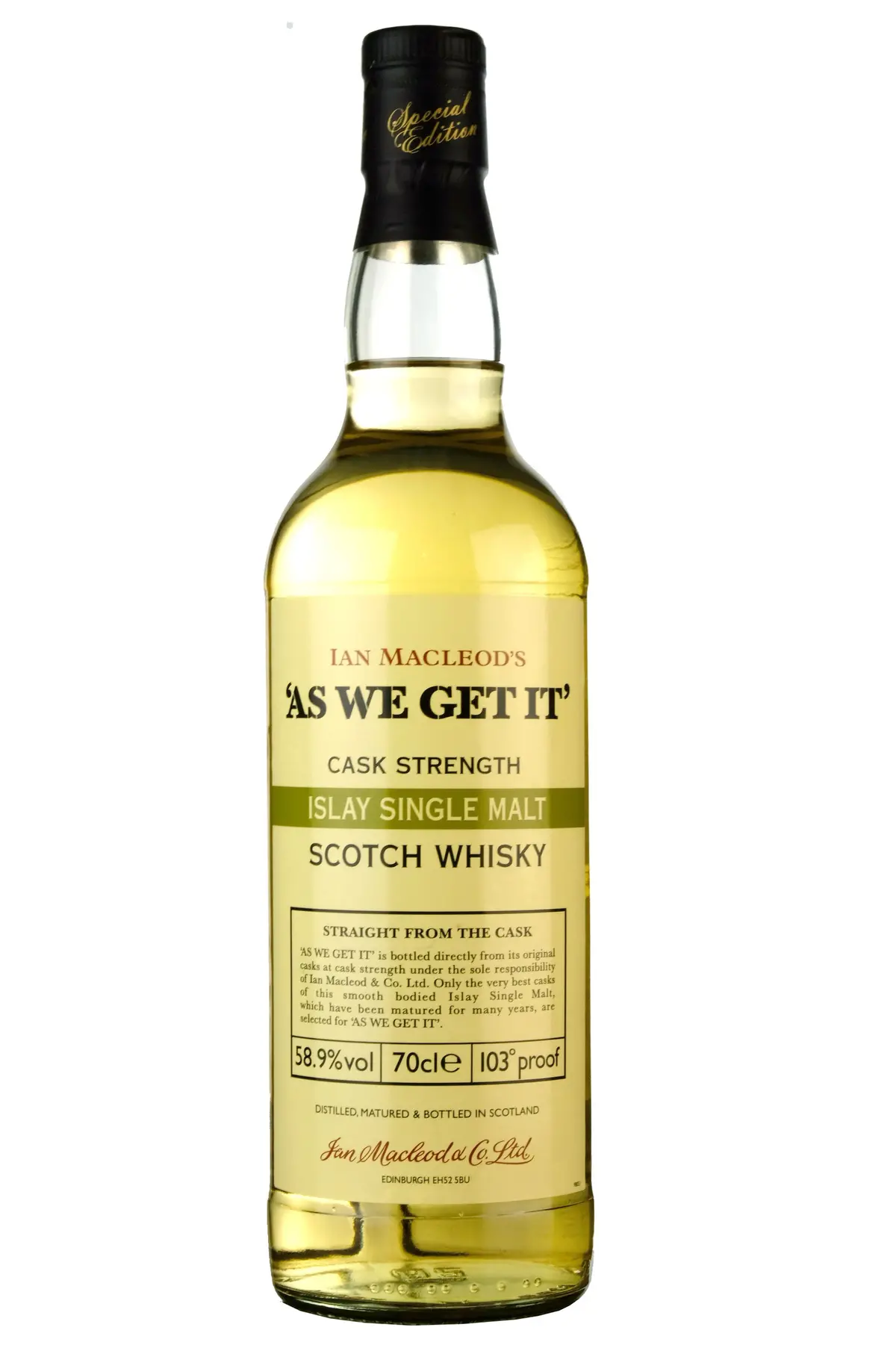 As We Get It Cask Strength Islay Single Malt | Ian Macleod 1