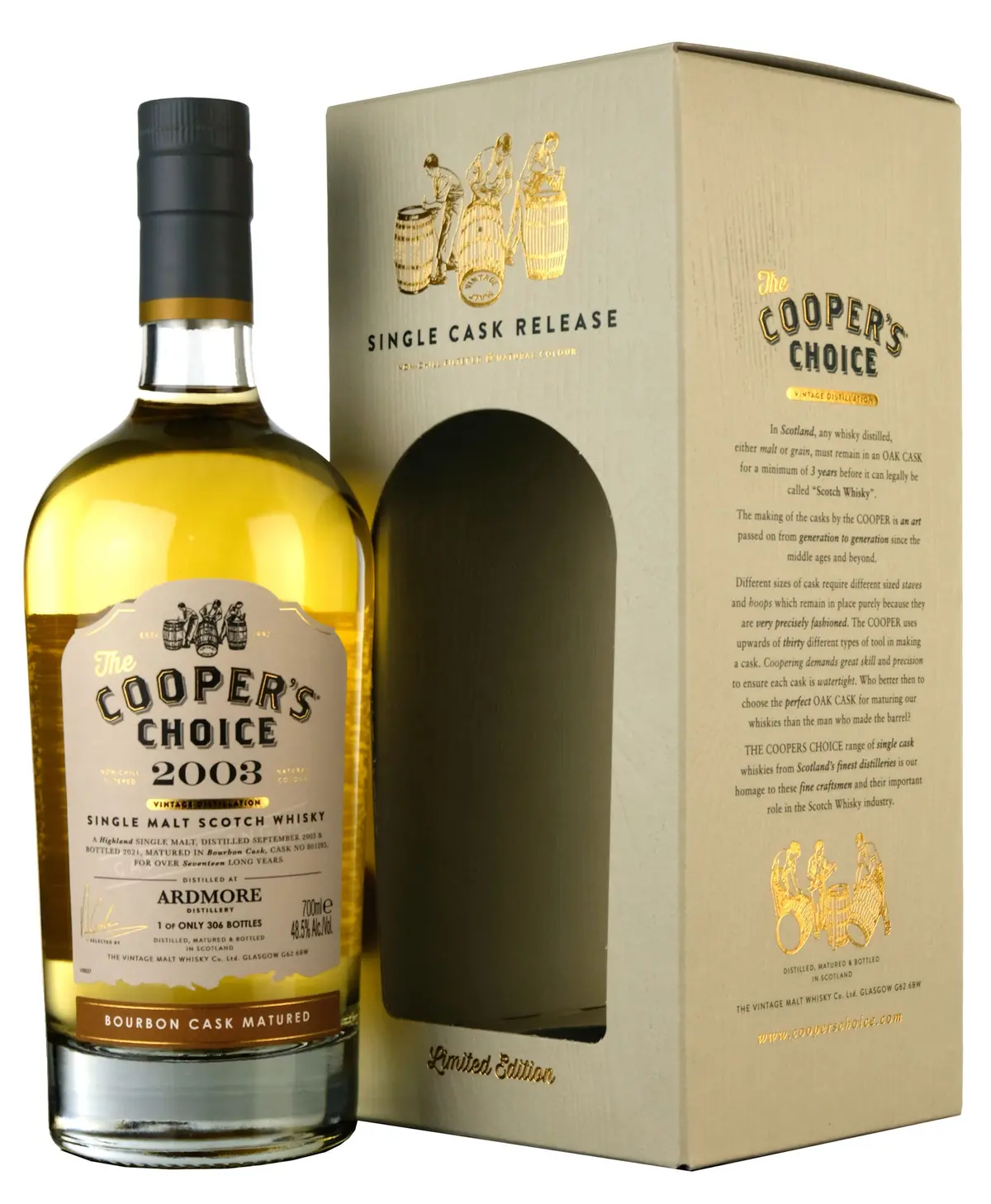 Ardmore 2003-2021 | 17 Year Old Cooper's Choice Single Cask 801285 1
