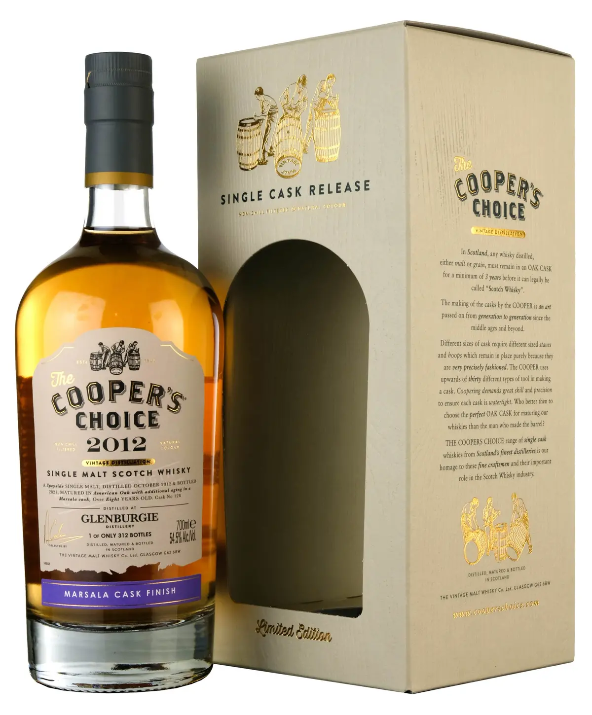 Glenburgie 2012-2021 | 8 Year Old Cooper's Choice Single Cask 128 1