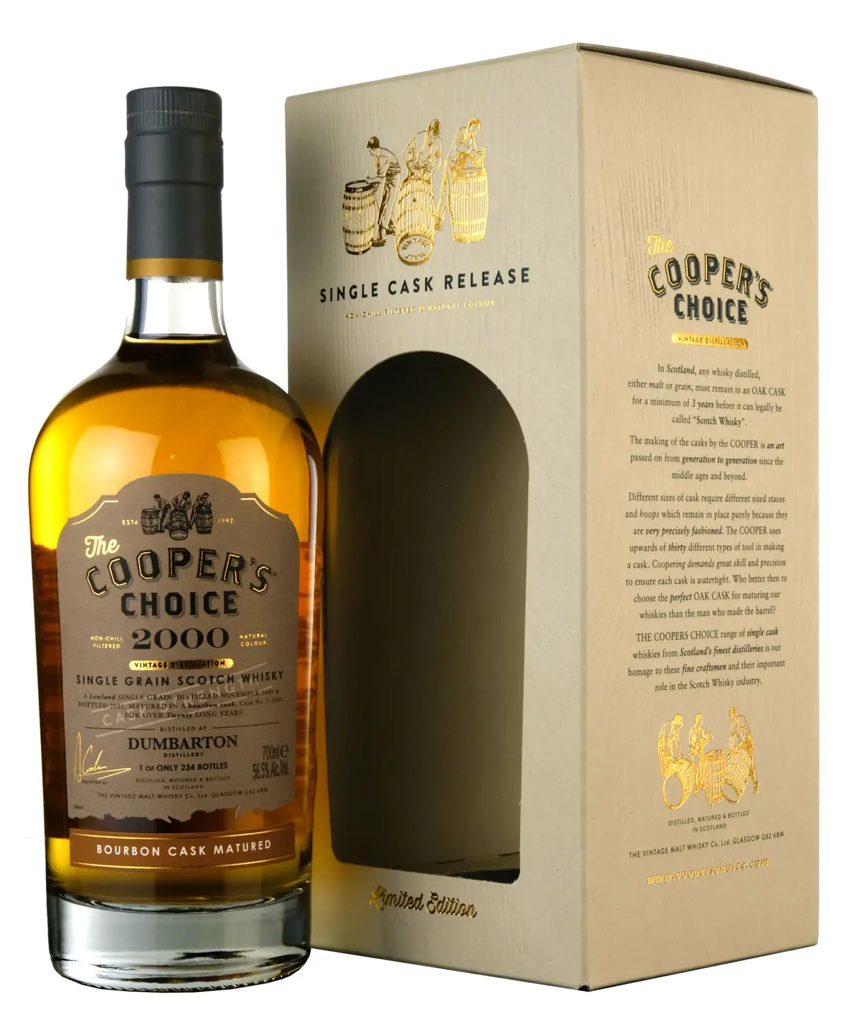 Dumbarton 2000-2021 | 20 Year Old Cooper's Choice Single Cask 211097 1