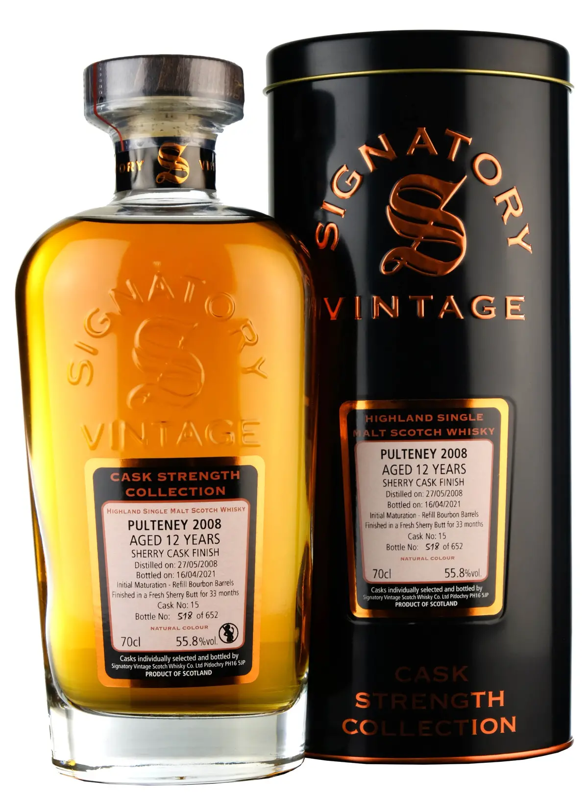 Pulteney 2008-2021 | 12 Year Old Signatory Vintage Cask 15 1