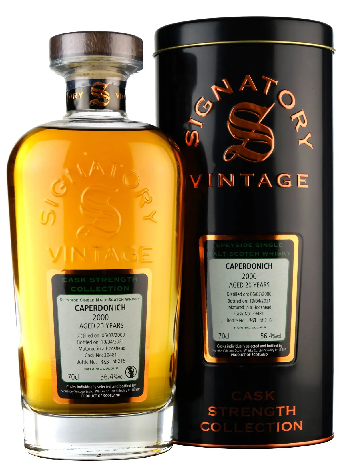 Caperdonich 2000-2021 | 20 Year Old Signatory Vintage Cask 29481 1