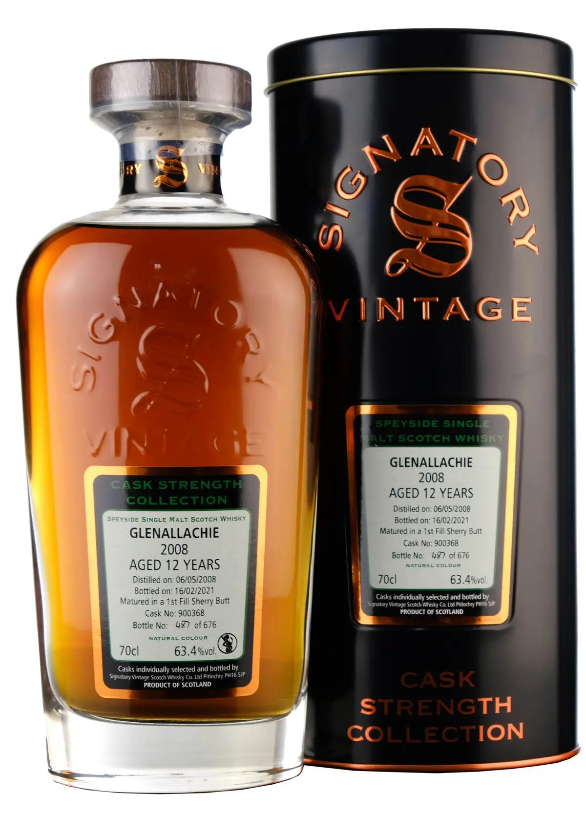 Glenallachie 2008-2021 | 12 Year Old Signatory Vintage Cask Strength Collection Single Cask 900368 1