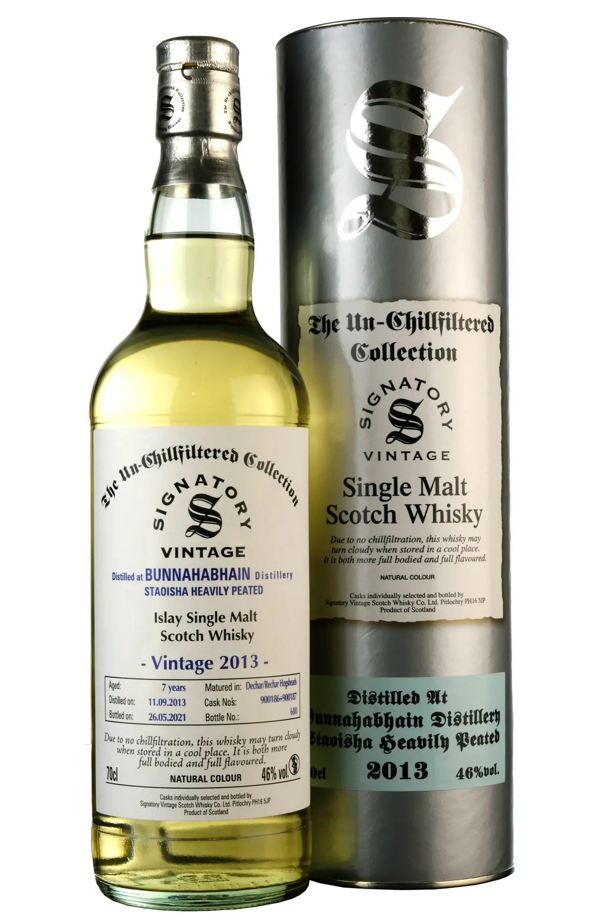 Staoisha (Bunnahabhain) 2013-2021 | 7 Year Old Signatory Vintage Cask 900186 + 900187 1