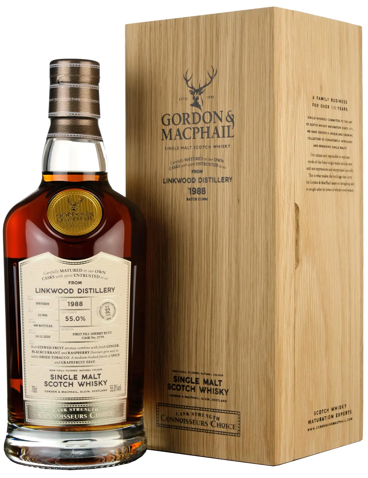 Linkwood 1988-2020 | 32 Year Old Gordon & Macphail Connoisseurs Choice Single Cask 2779 1