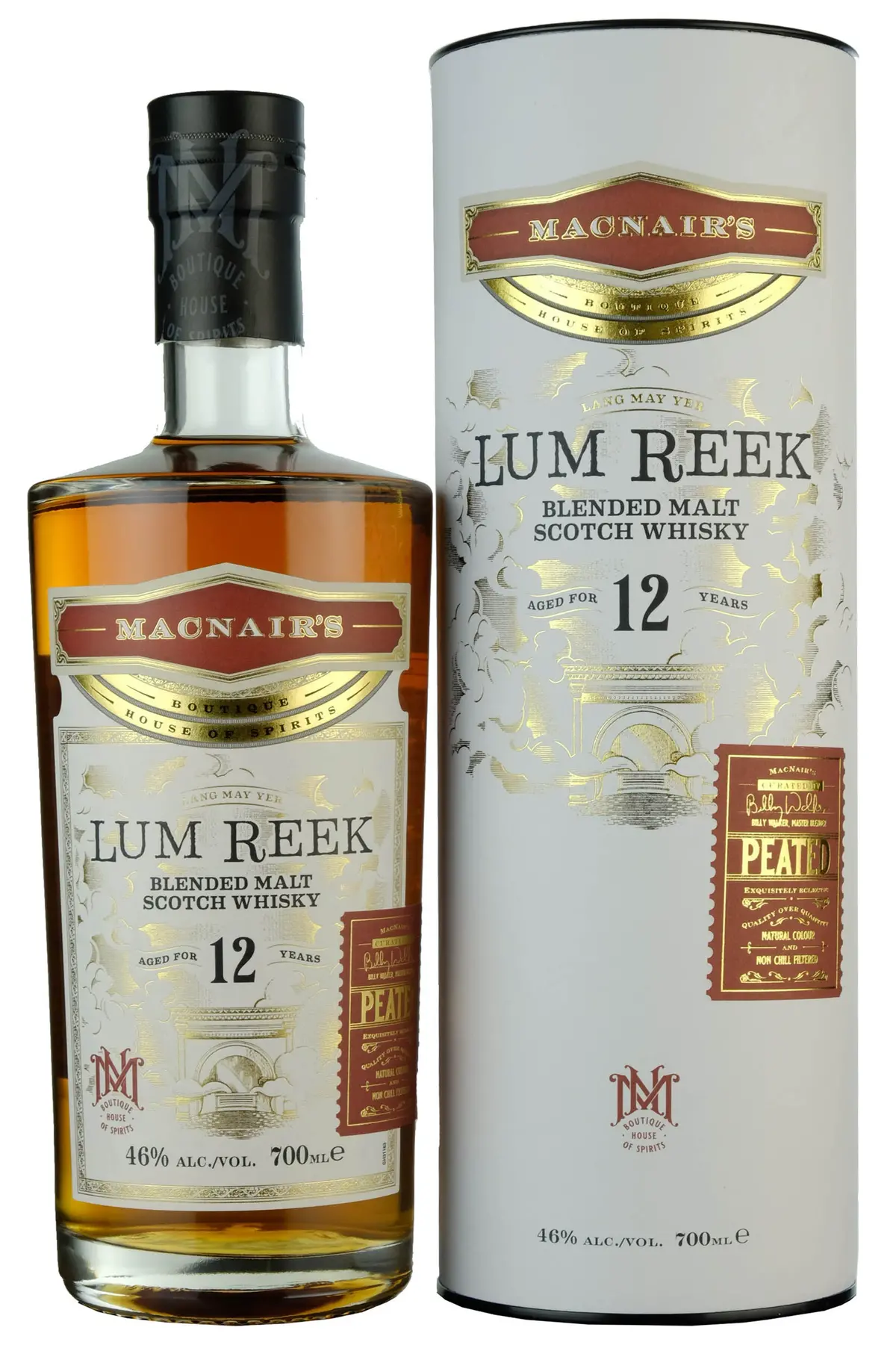 Macnair's 12 Year Old Lum Reek | Peated Blended Malt Whisky 1