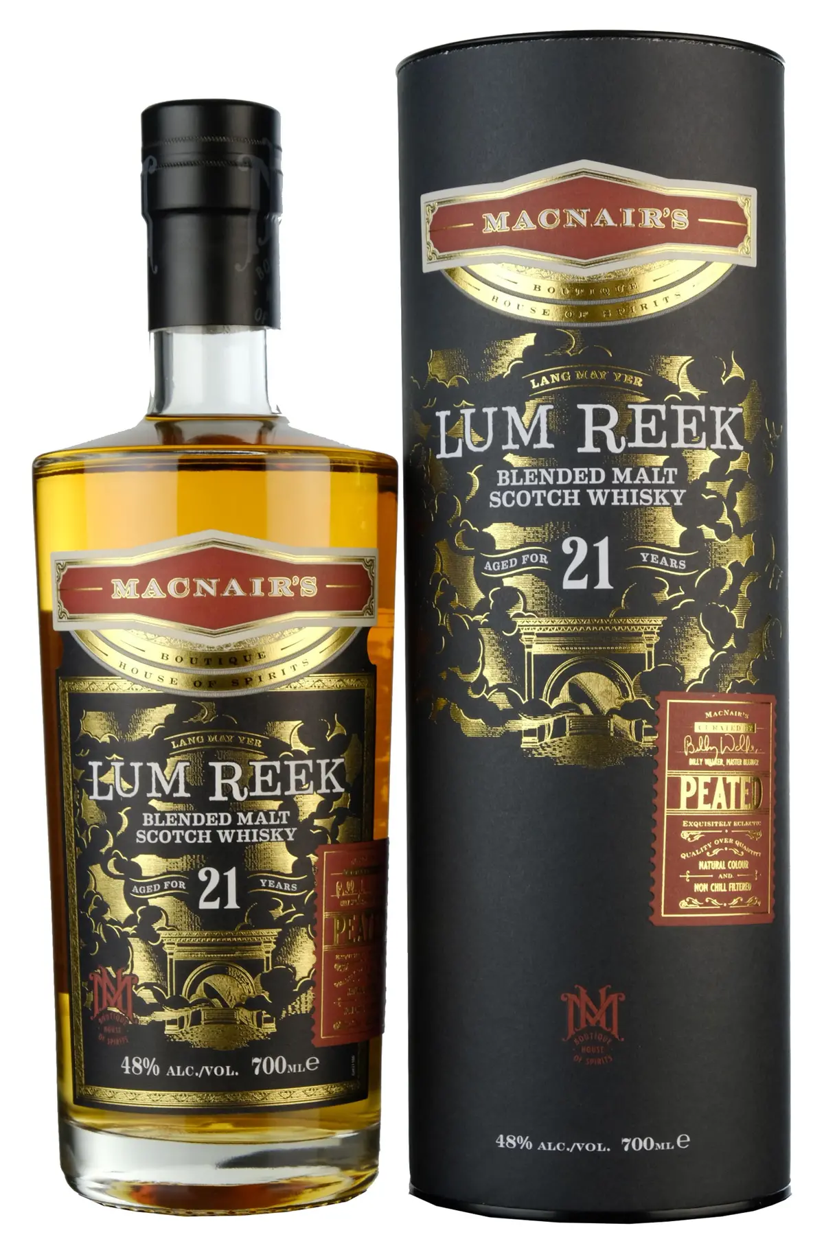 Macnair's 21 Year Old Lum Reek | Peated Blended Malt Whisky 1
