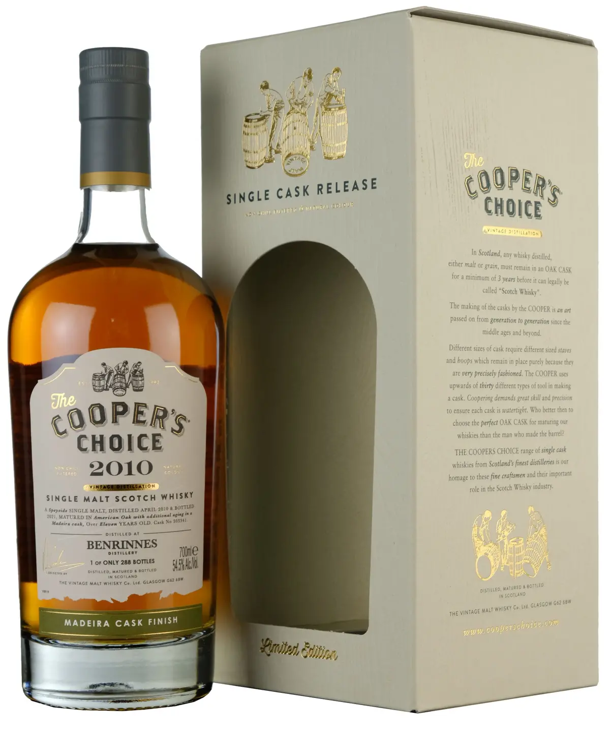 Benrinnes 2010-2021 | 11 Year Old Cooper's Choice Single Cask 303341 1