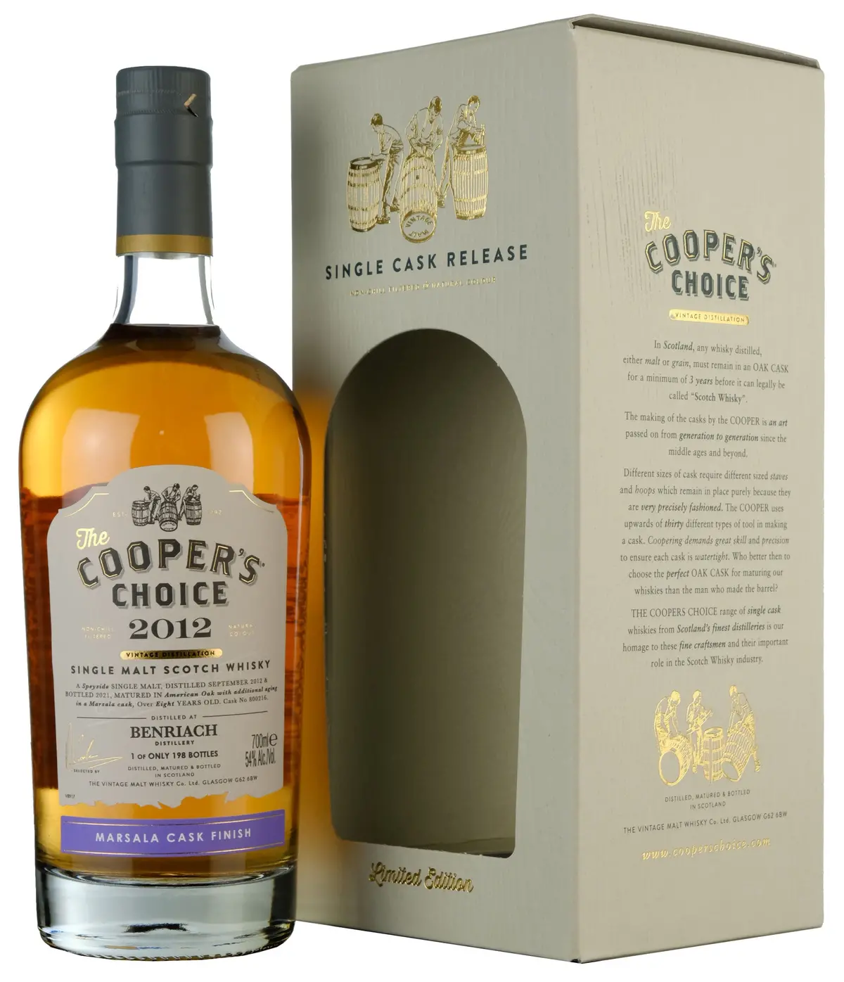 Benriach 2012-2021 | 8 Year Old Cooper's Choice Single Cask 800216 1