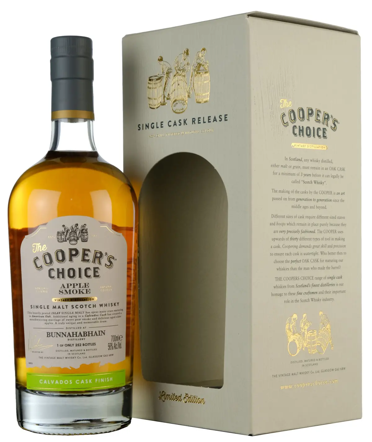 Bunnahabhain Peated Cooper's Choice Apple Smoke 1
