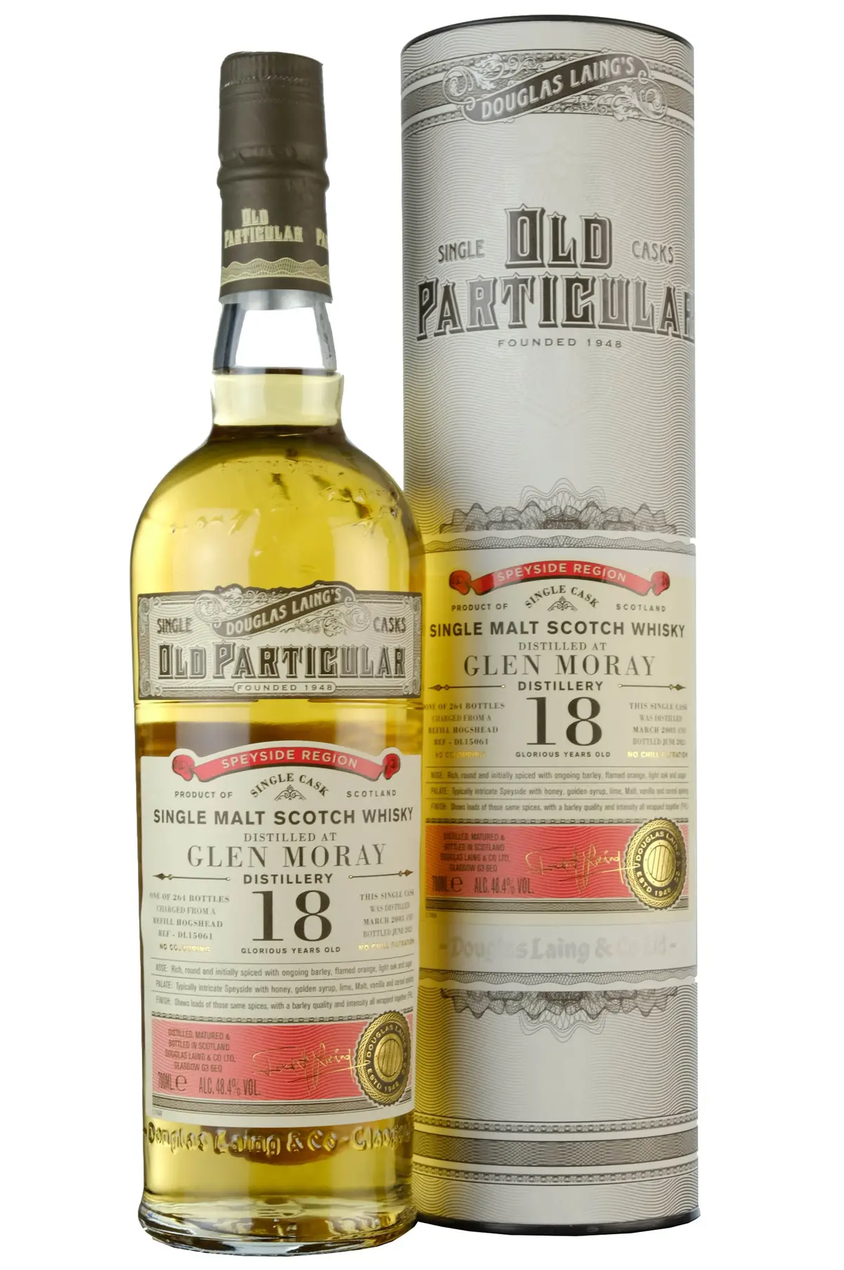 Glen Moray 2003-2021 | 18 Year Old | Old Particular | Single Cask Dl15061 1