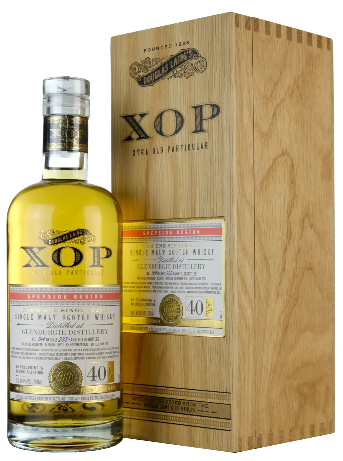 Glenburgie 1980-2021 | 40 Year Old Xop Cask Dl15090 1