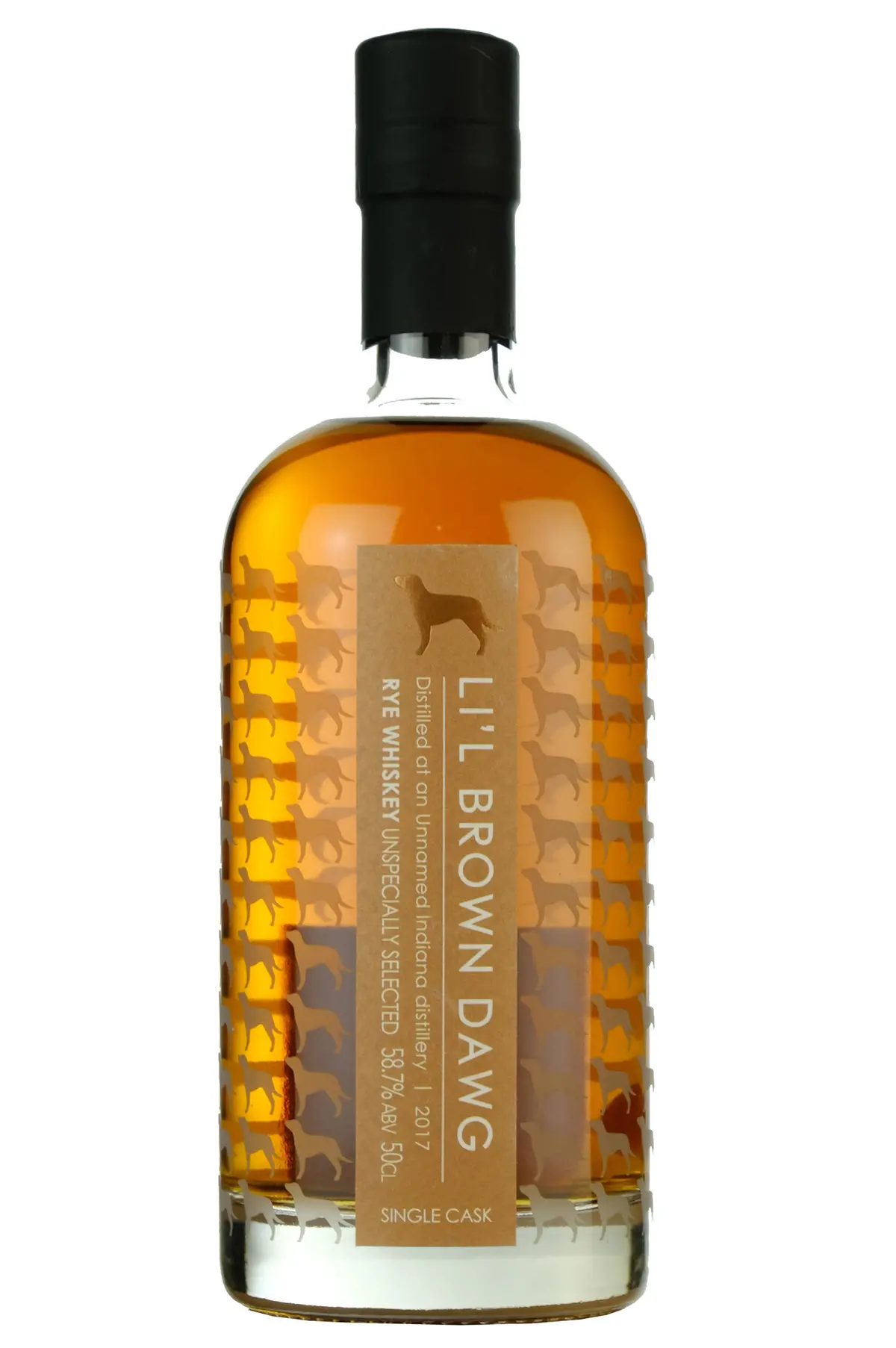 Li'l Brown Dawg 2017 Single Cask Indiana Rye Whiskey 1