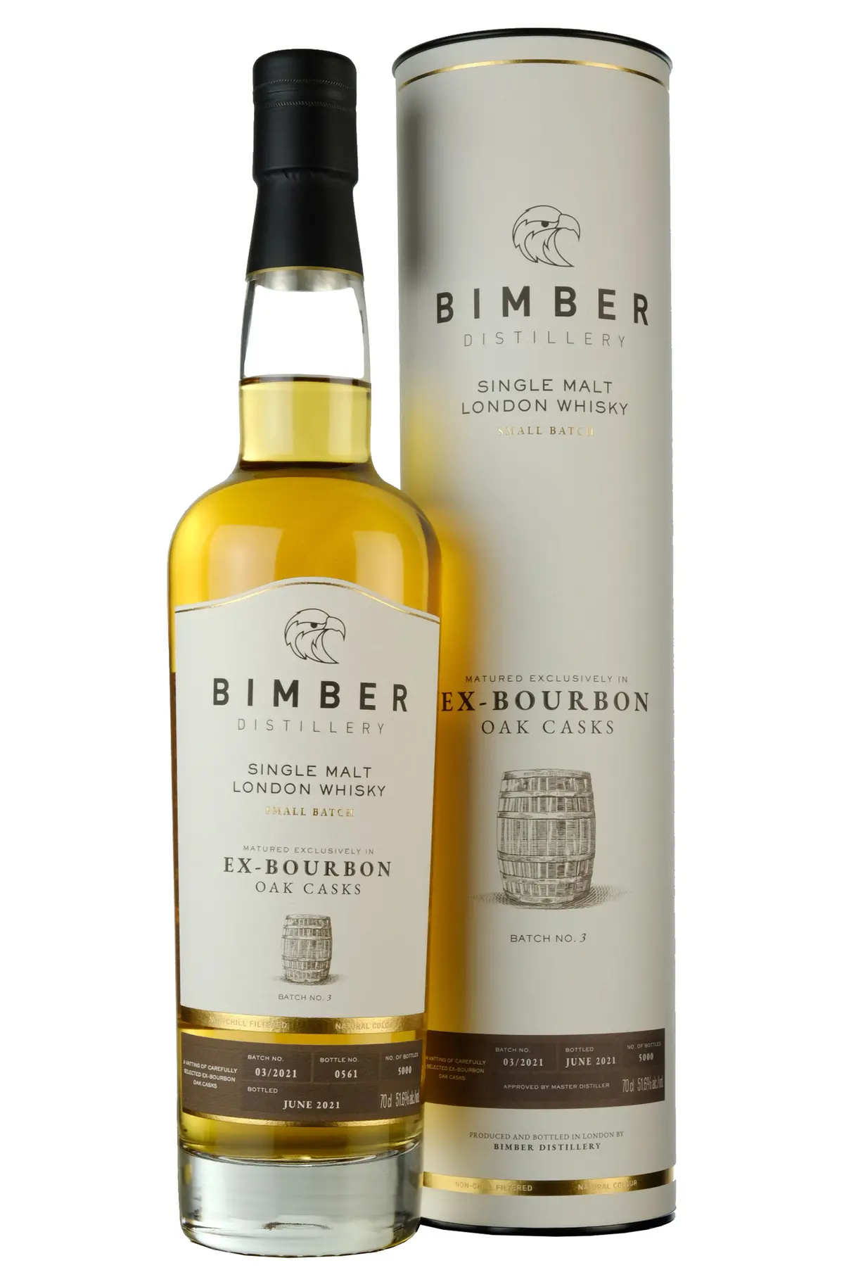 Bimber Ex-Bourbon Batch No.3 London Malt Whisky 1