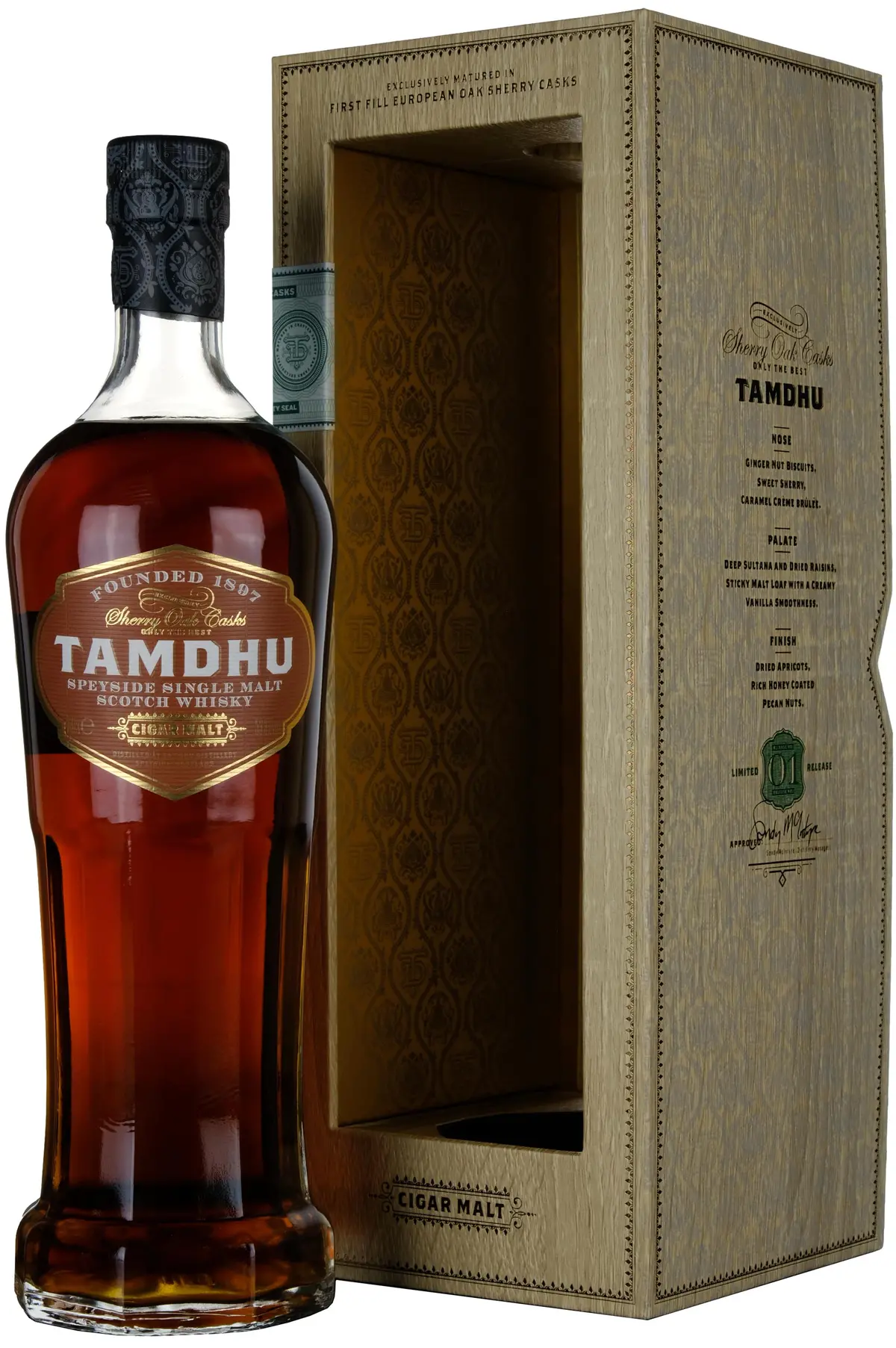 Tamdhu Cigar Malt Release No.1 Bottled 2021 1