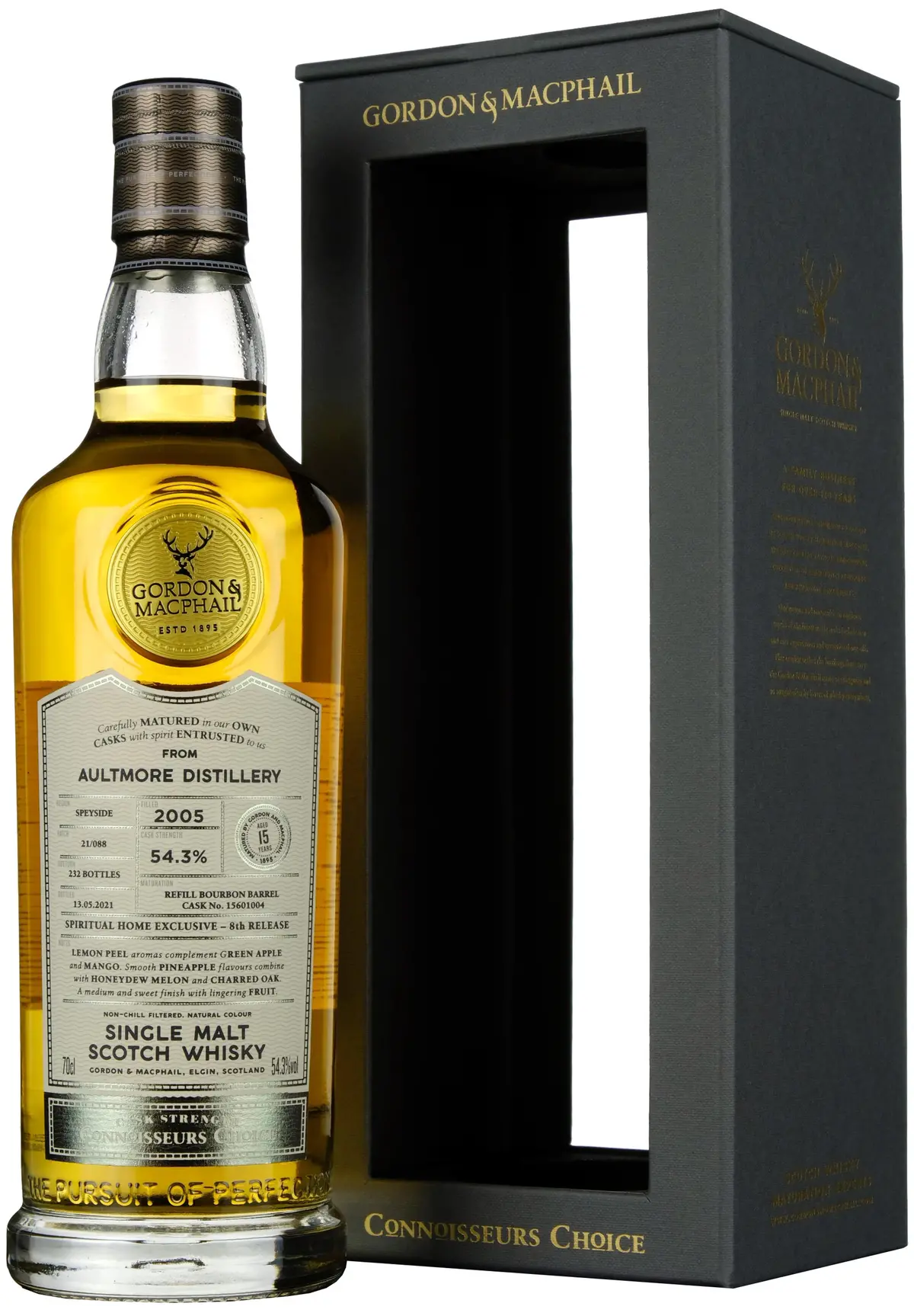 Aultmore 2005-2021 | 15 Year Old Gordon & Macphail Connoisseurs Choice Single Cask 15601004 Spiritual Home Exclusive 1