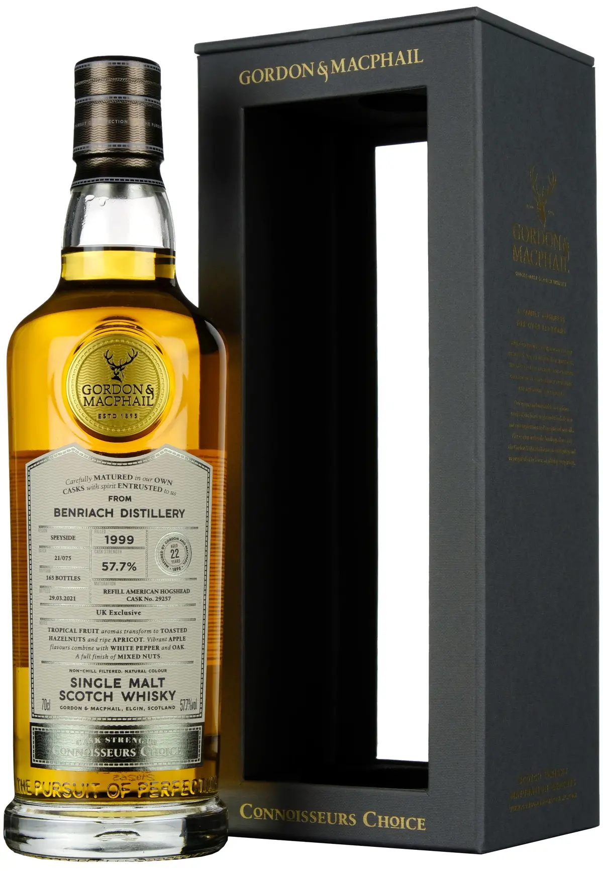 Benriach 1999-2021 | 22 Year Old Gordon & Macphail Connoisseurs Choice Single Cask 29257 Uk Exclusive 1