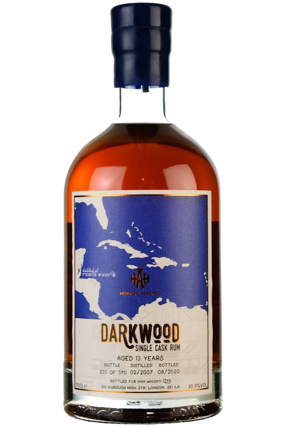 Travellers Liquors 2007-2020 | 13 Year Old Darkwood Single Cask Rum 1