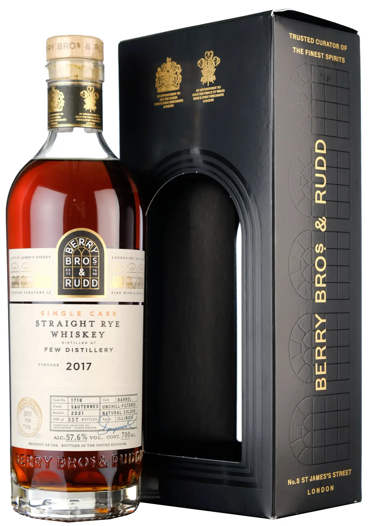 Few 2017 Straight Rye Whiskey | 4 Year Old | Sauternes Finish | Berry Bros 1