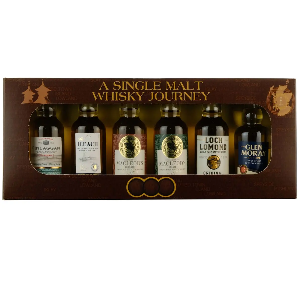 A Single Malt Whisky Journey Whisky Miniature Gift Set 1