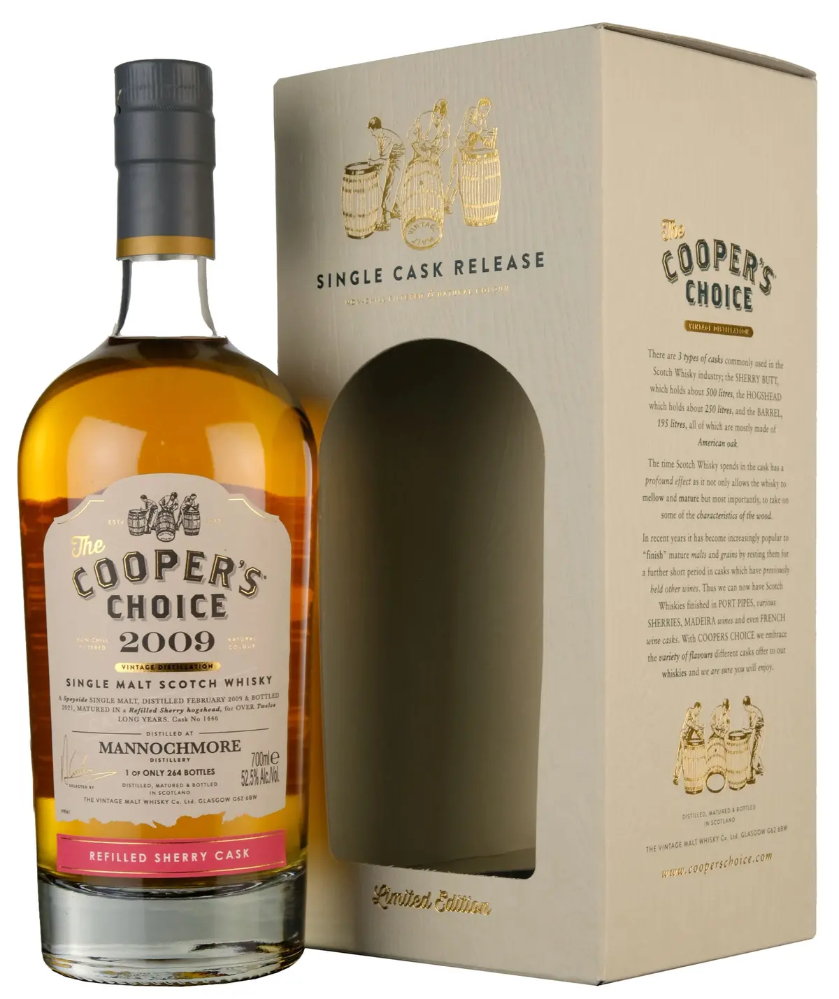 Mannochmore 2009-2021 | 12 Year Old Cooper's Choice Single Cask 1446 1