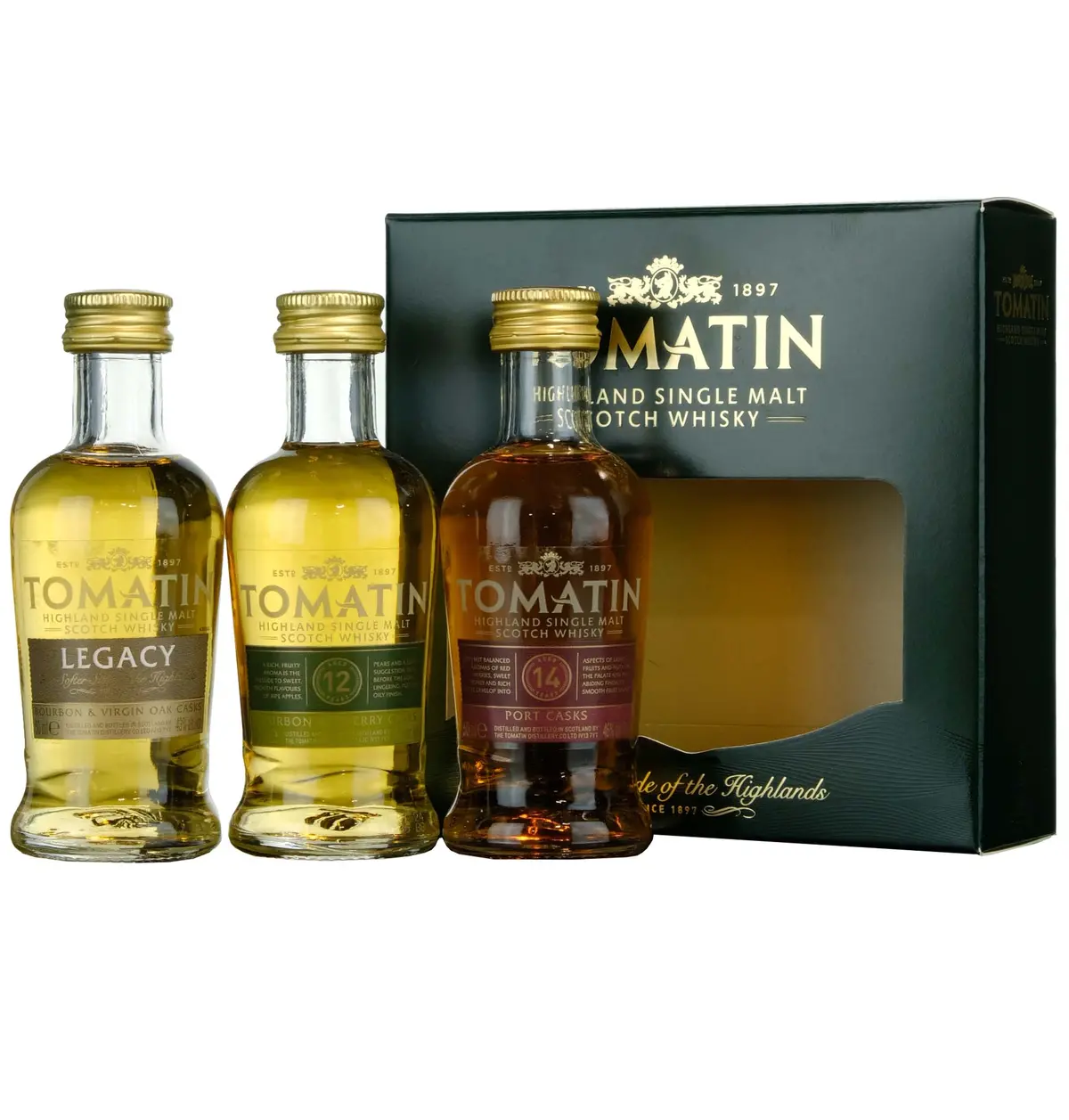 Tomatin Triple Whisky Miniature Gift Set 1