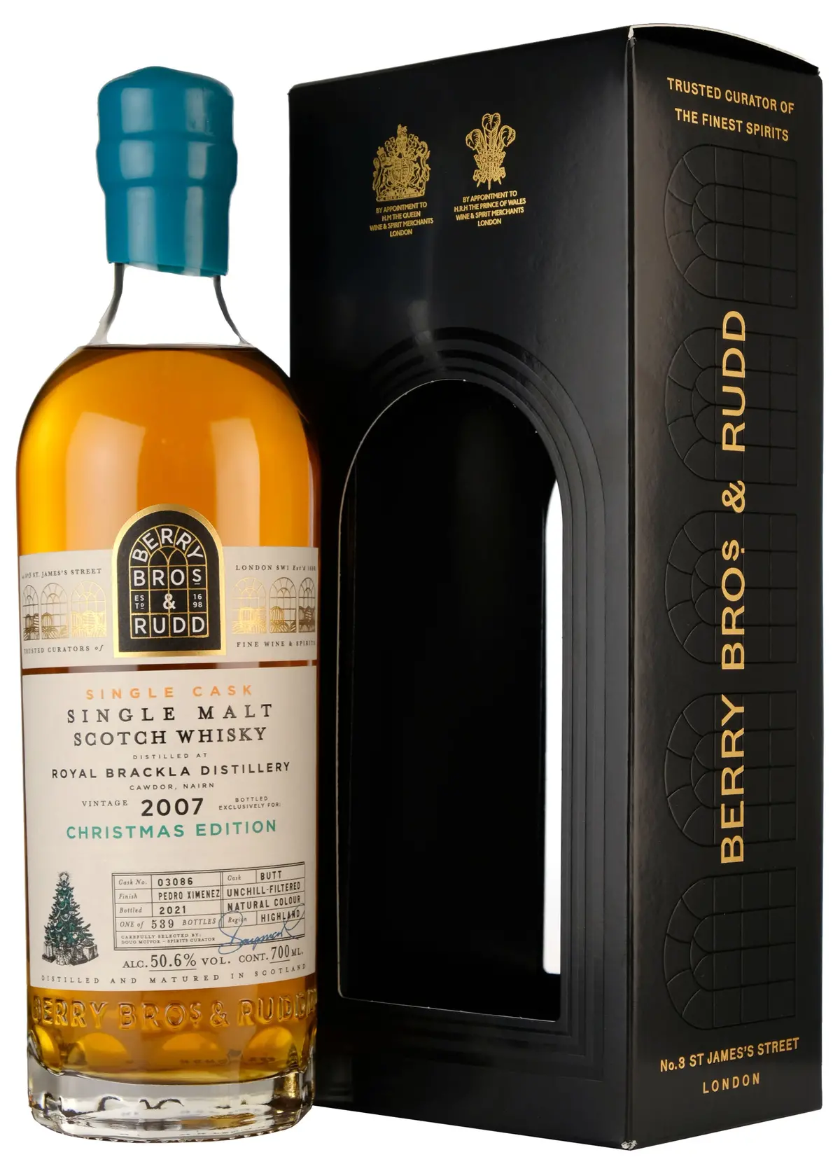 Royal Brackla 2007-2021 | 14 Year Old | Berry Bros & Rudd Single Cask 03086 Christmas Edition 1