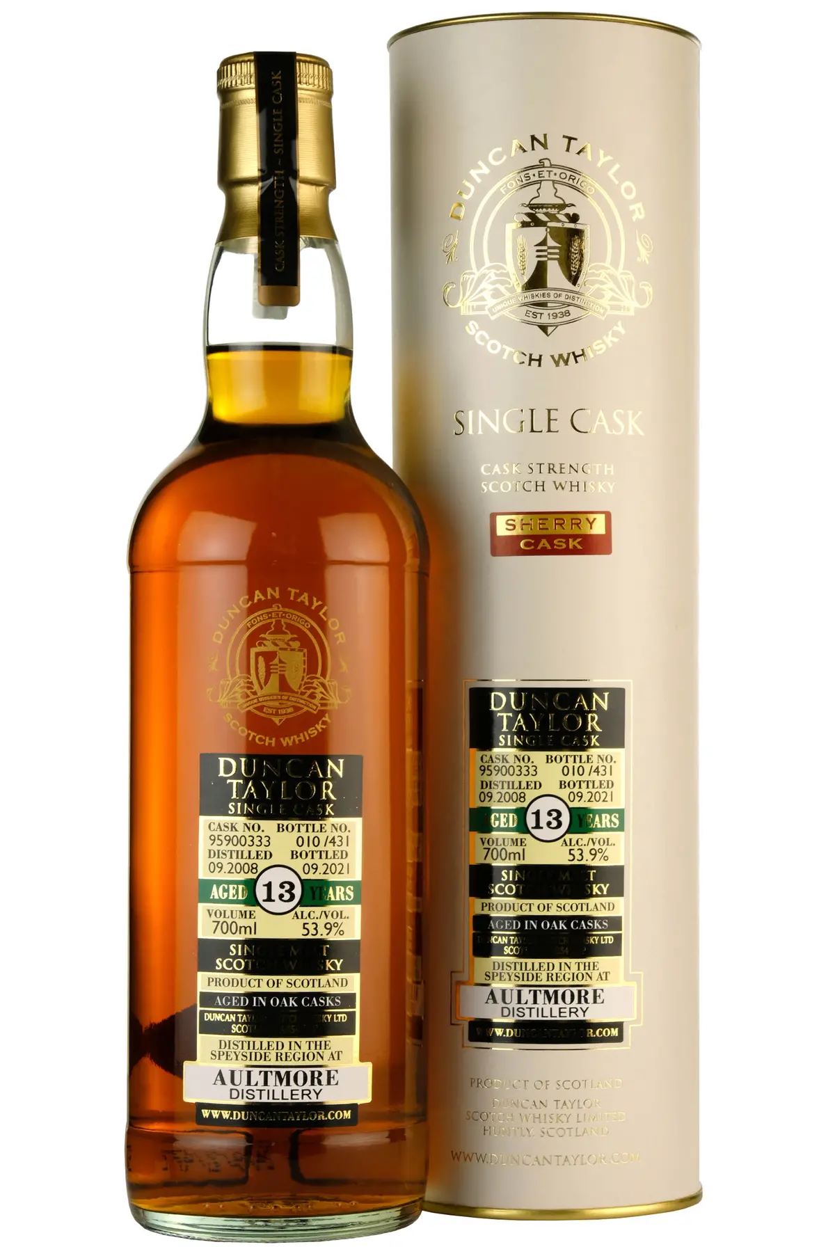 Aultmore 2008-2021 | 13 Year Old Duncan Taylor Cask 95900333 1