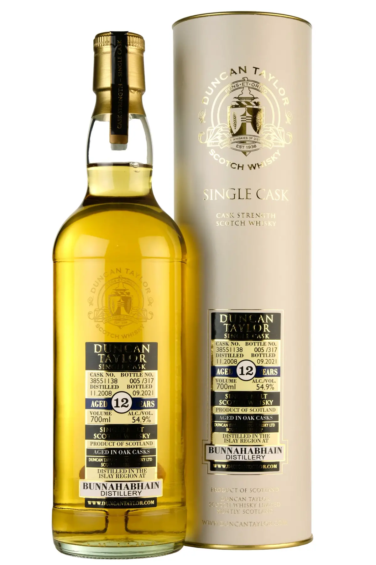 Bunnahabhain 2008-2021 | 12 Year Old Duncan Taylor Cask 38551138 1