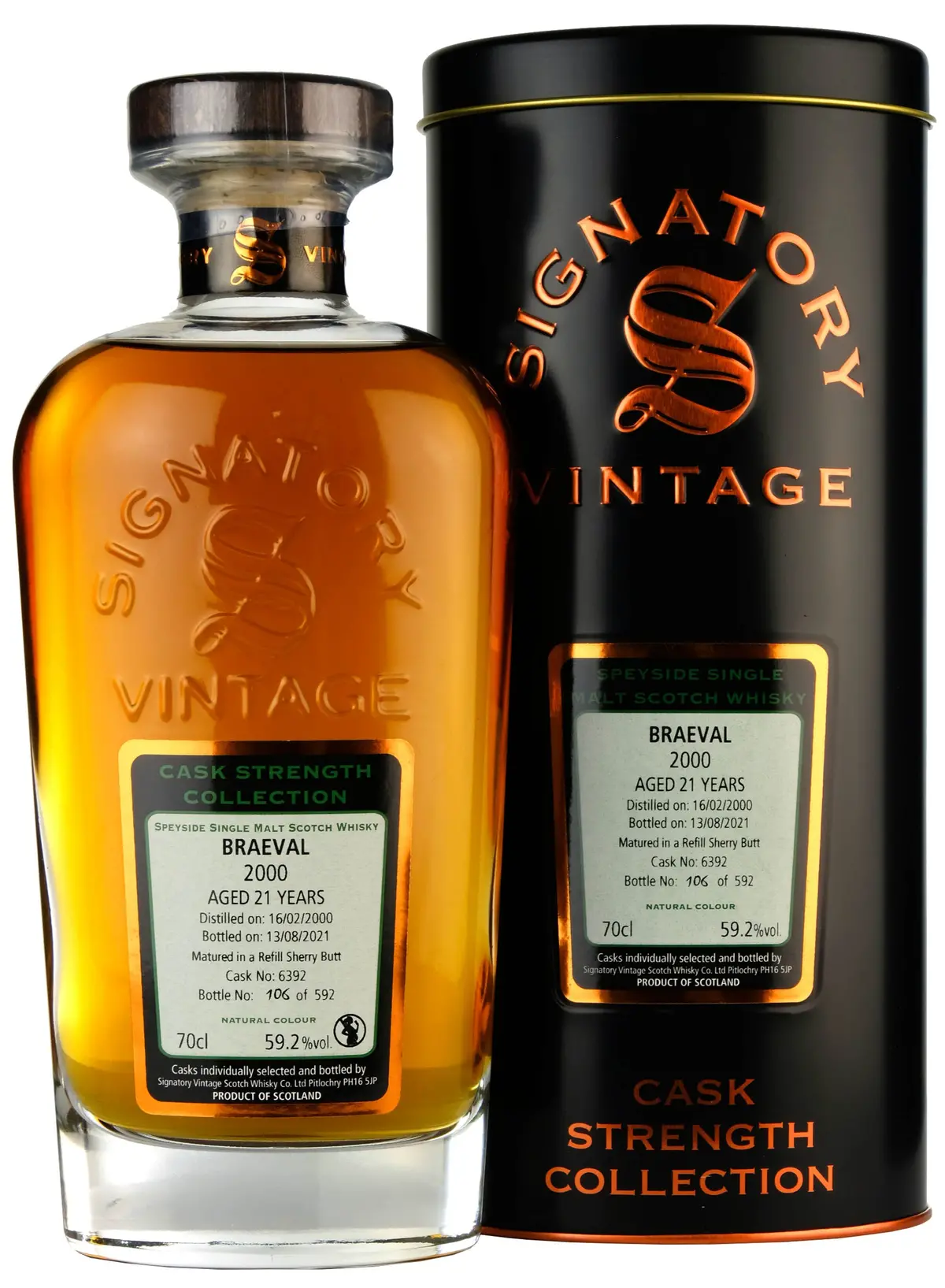 Braeval 2000-2021 | 21 Year Old Signatory Vintage Cask 6392 1