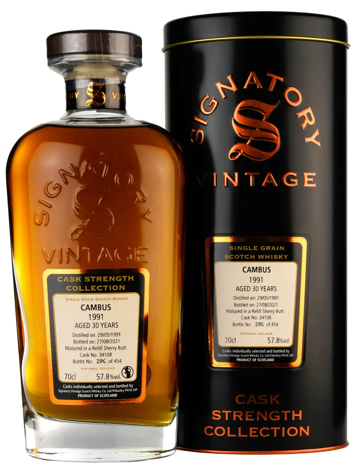 Cambus 1991-2021 | 30 Year Old Signatory Vintage Cask 34108 1