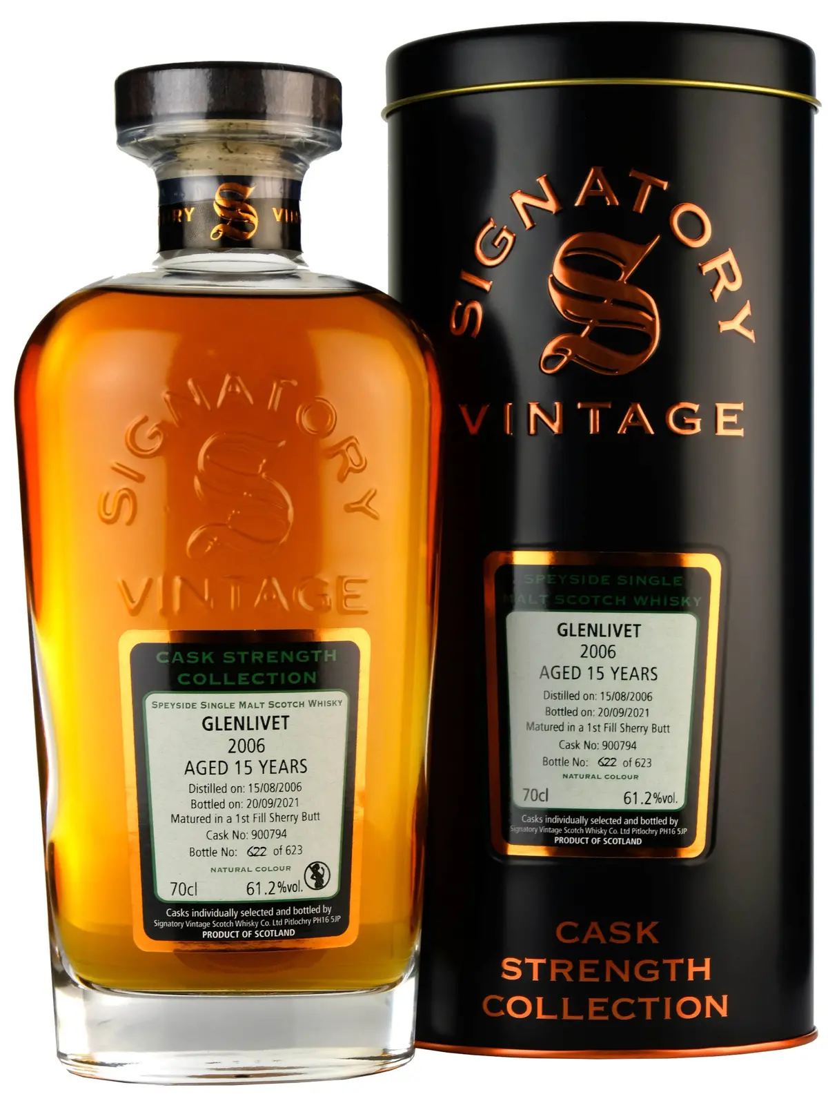 Glenlivet 2006-2021 | 15 Year Old Signatory Vintage Cask 900794 1