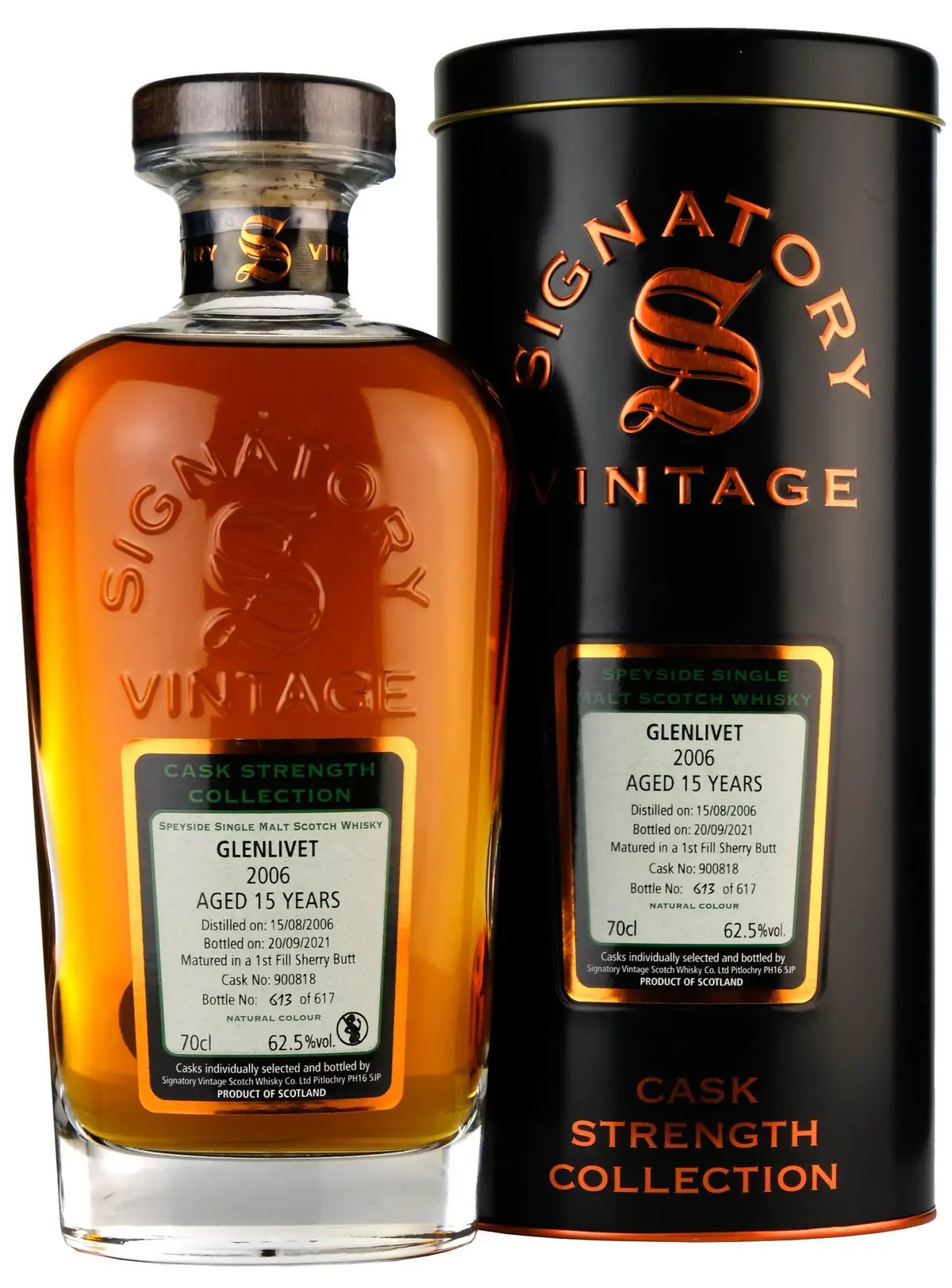 Glenlivet 2006-2021 | 15 Year Old Signatory Vintage Cask 900818 1