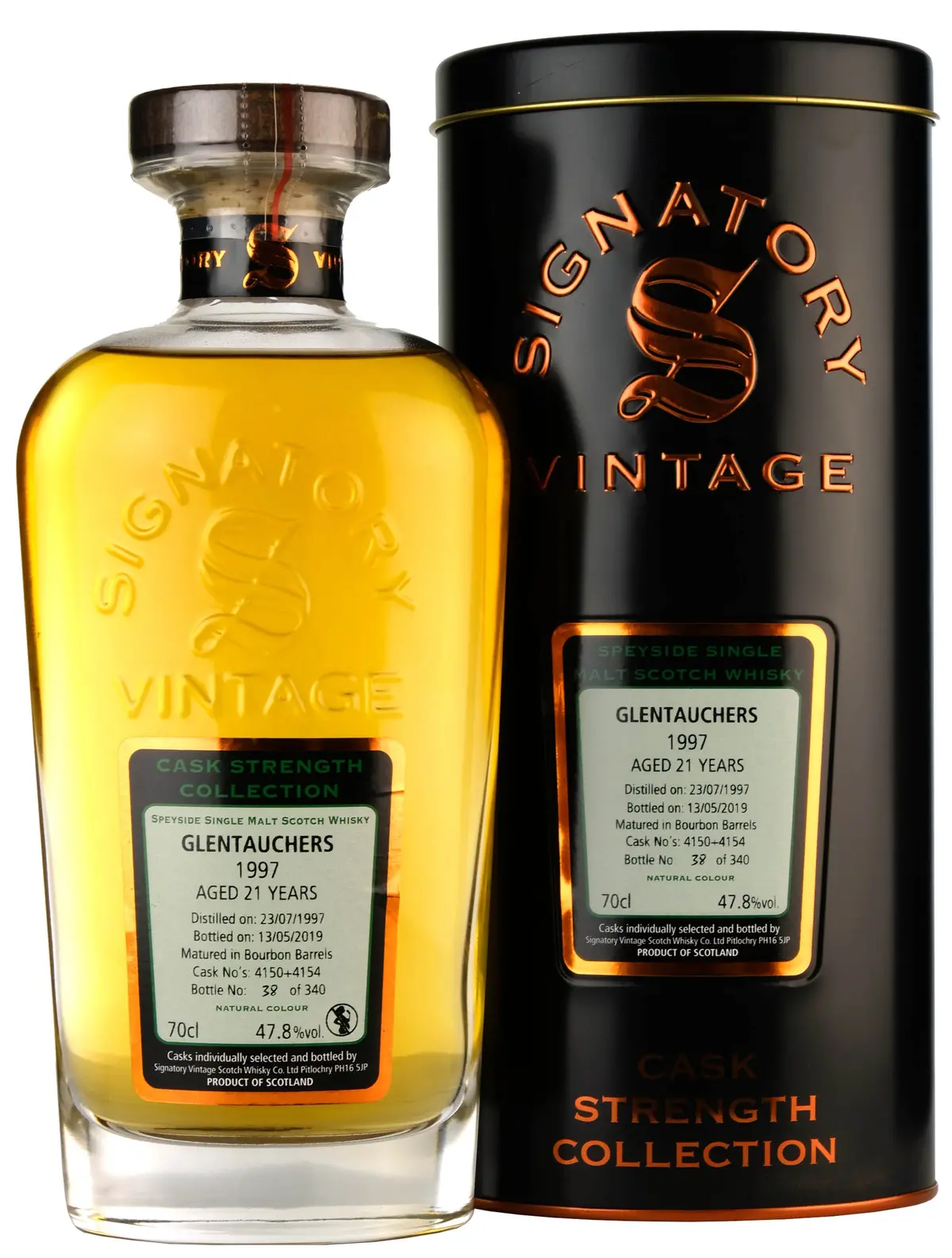 Glentauchers 1997-2019 | 21 Year Old Signatory Vintage Casks 4150+4154 1