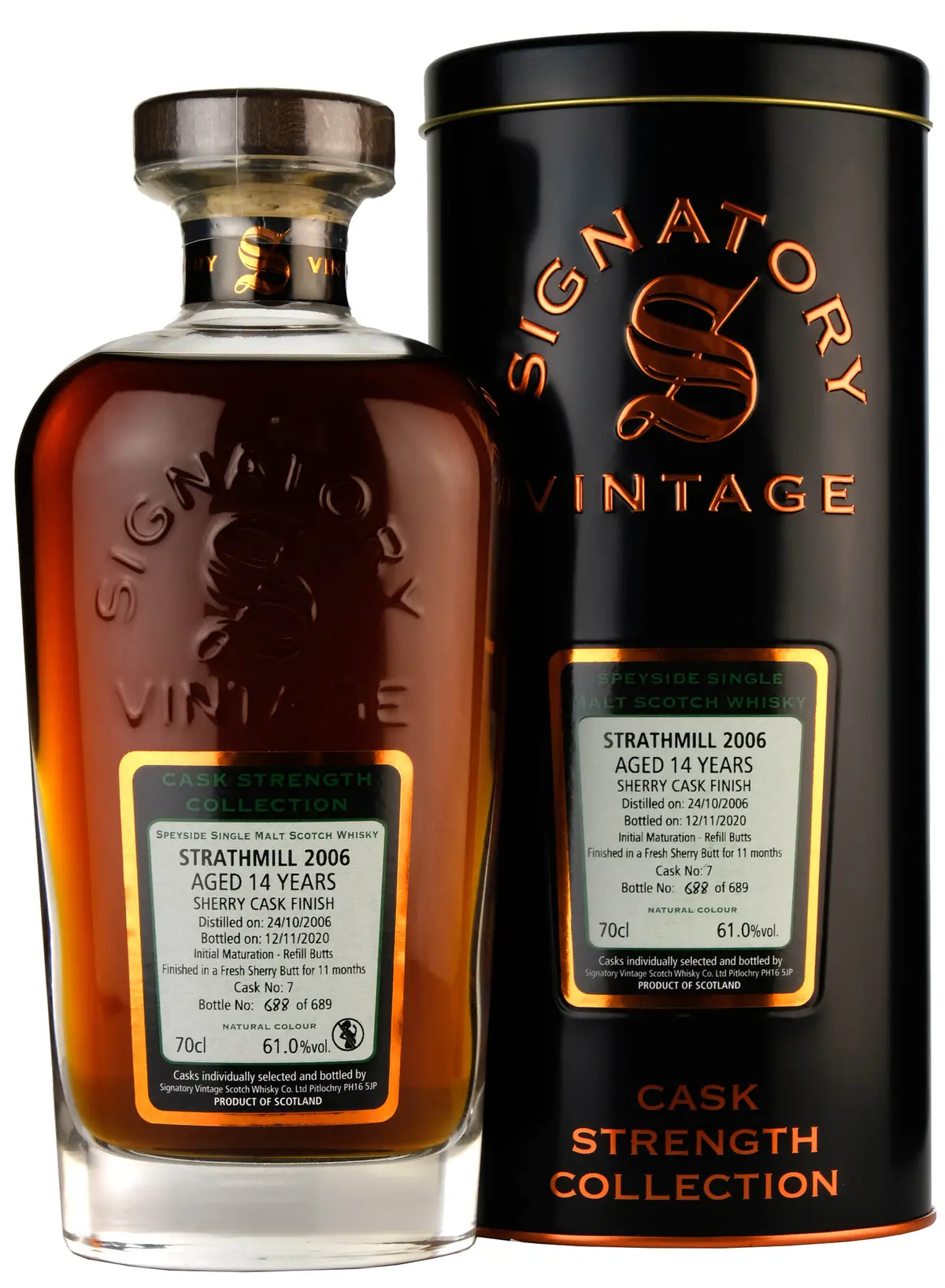 Strathmill 2006-2020 | 14 Year Old Signatory Vintage Cask Strength Collection Single Cask 7 1