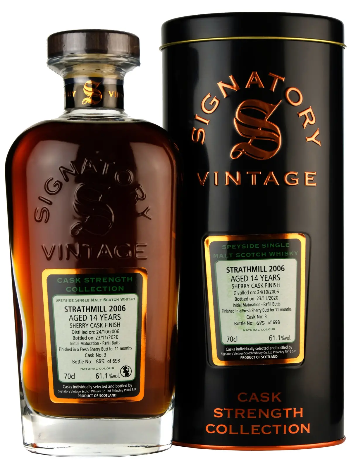 Strathmill 2006-2020 | 14 Year Old Signatory Vintage Cask Strength Collection Single Cask 3 1