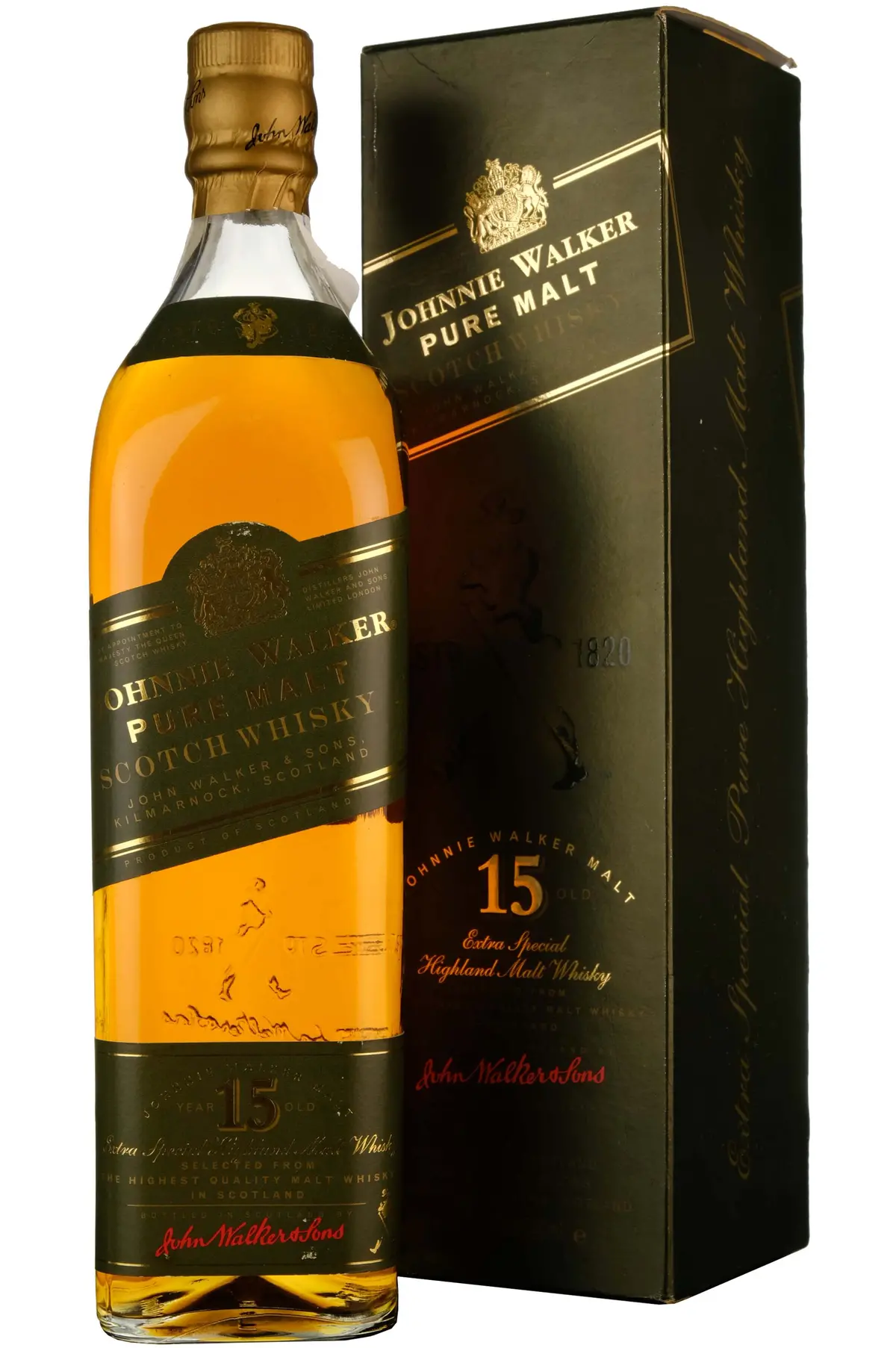 Johnnie Walker Green Label 15 Year Old Pure Malt - Pre-1999 1