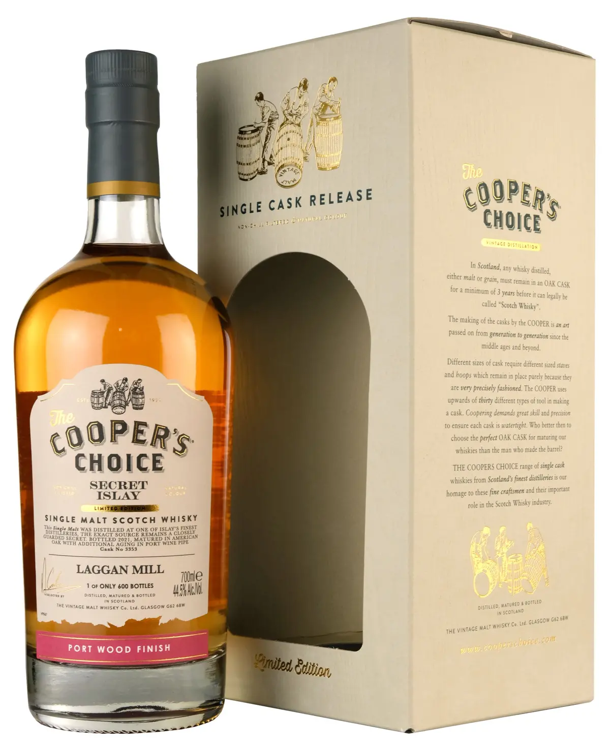 Laggan Mill Secret Islay Cooper's Choice Single Cask 3353 1