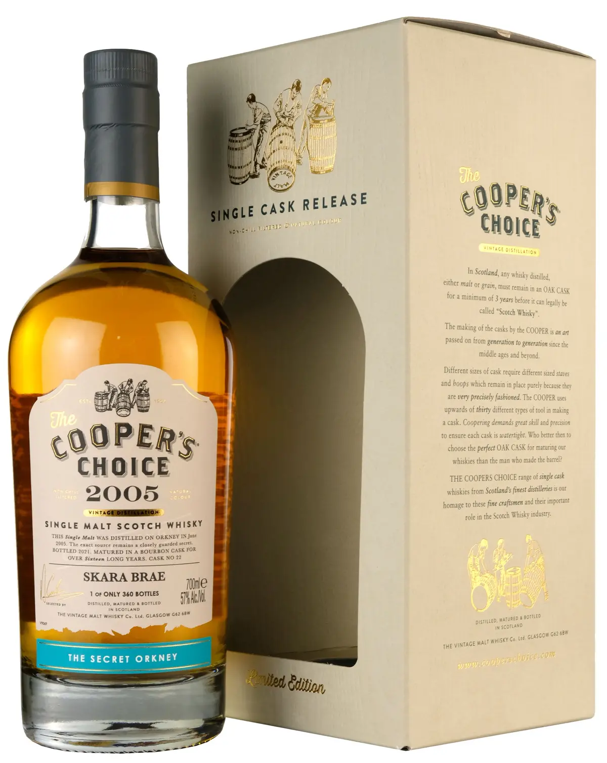 Secret Orkney (Skara Brae) 2005-2021 | 16 Year Old Cooper's Choice Single Cask 22 1