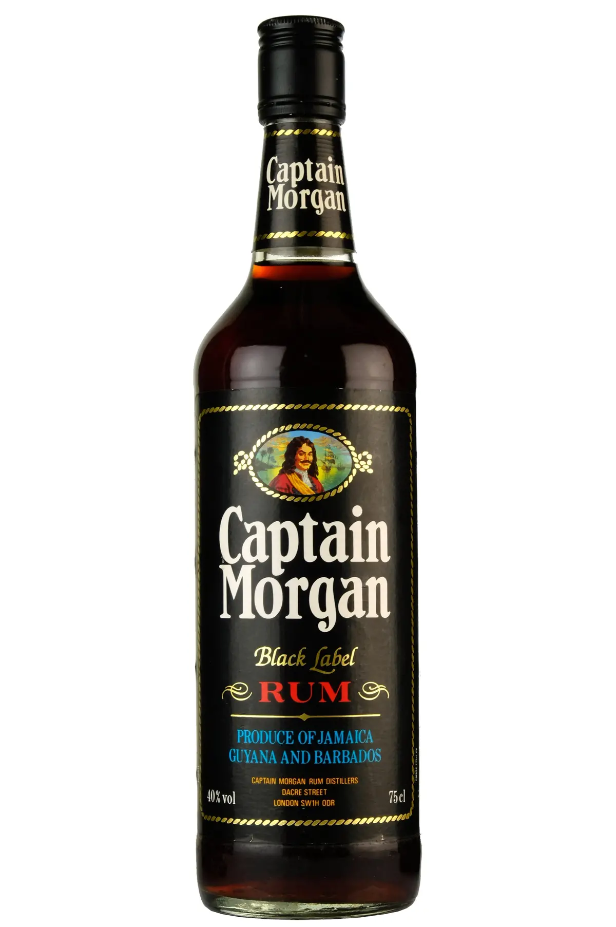 Captain Morgan Black Label Rum | 1980S Bottling 1