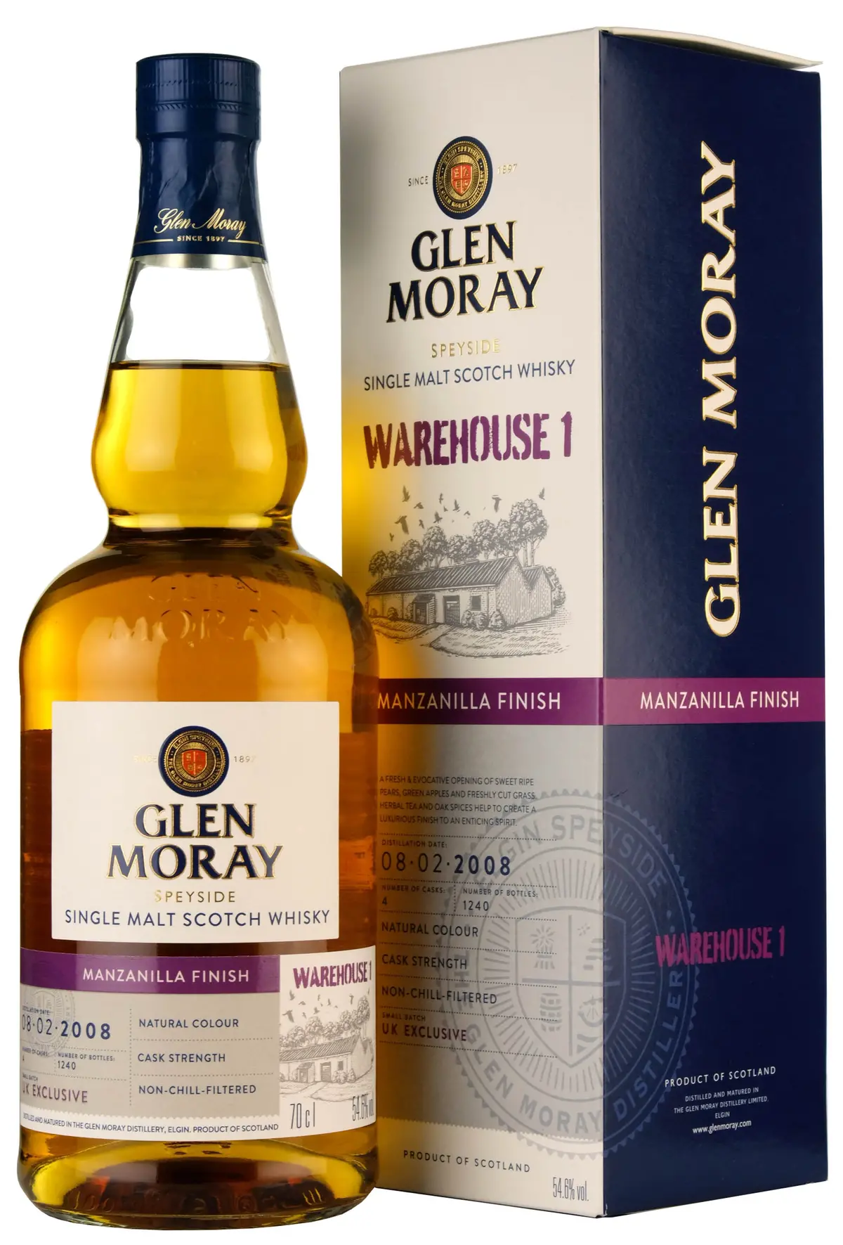 Glen Moray 2008 13 Year Old | Manzanilla Finish | Warehouse 1 1