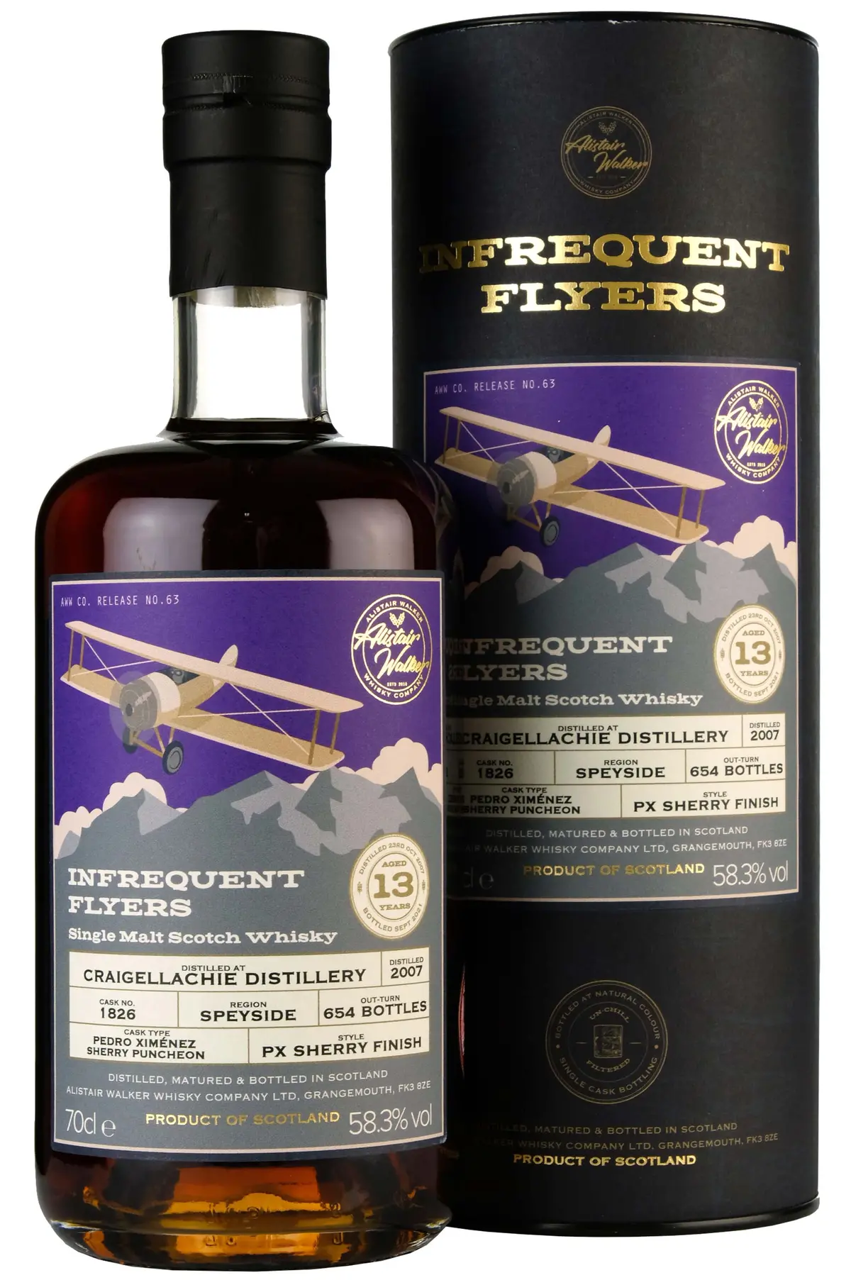 Craigellachie 2007-2021 | 13 Year Old Infrequent Flyers Single Cask 1826 1