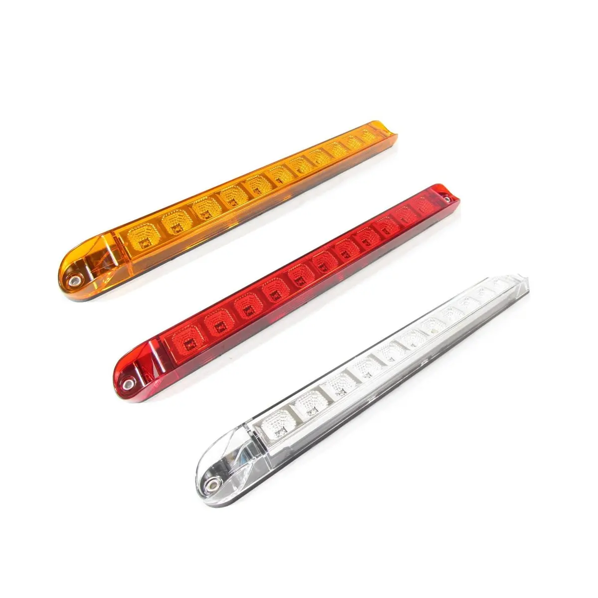 Fortpro 17" X 1-3/8" Led Light Bar With 11 Leds And Chromed Reflector 1