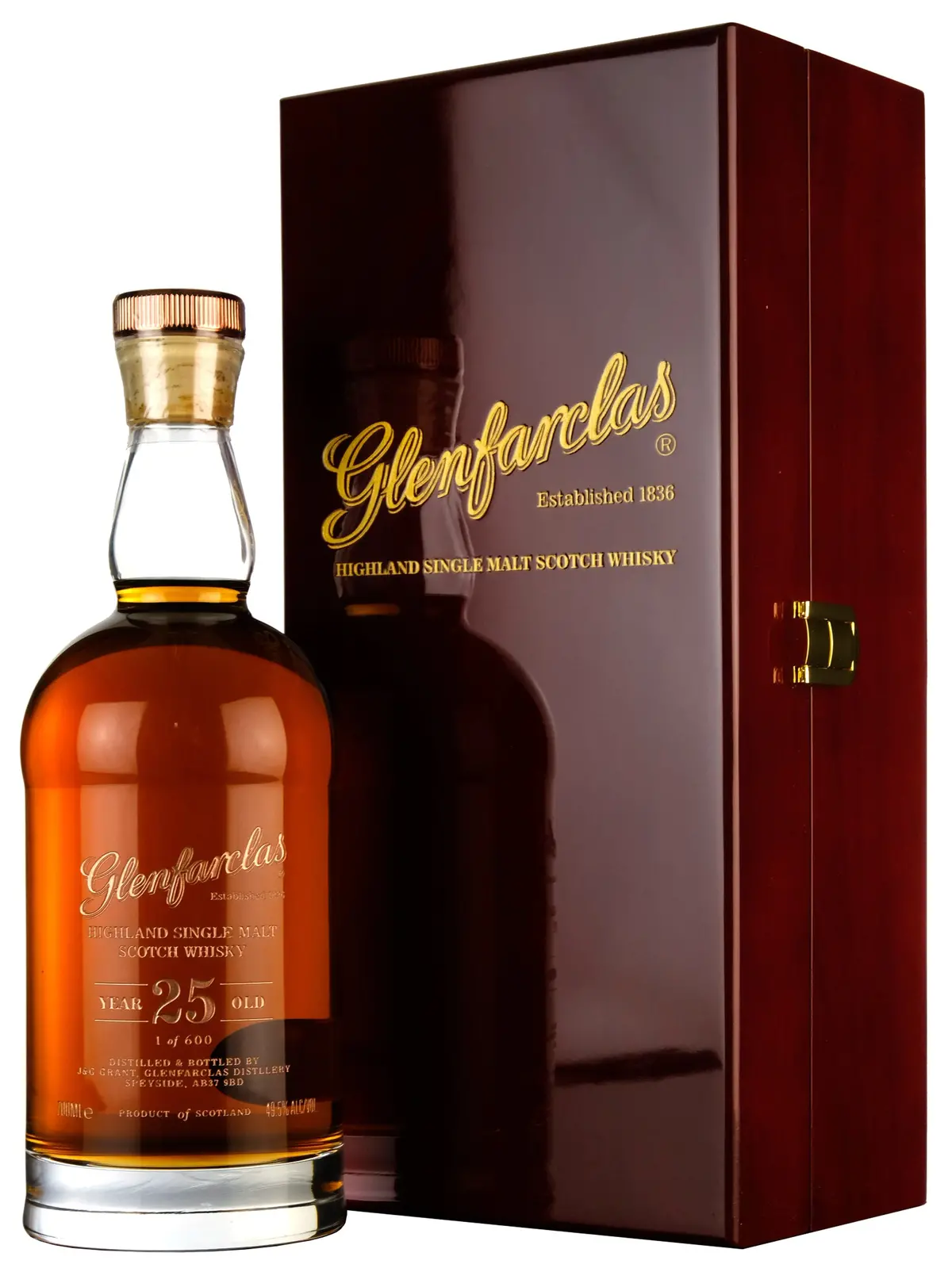Glenfarclas 25 Year Old Glencairn Crystal Decanter 1